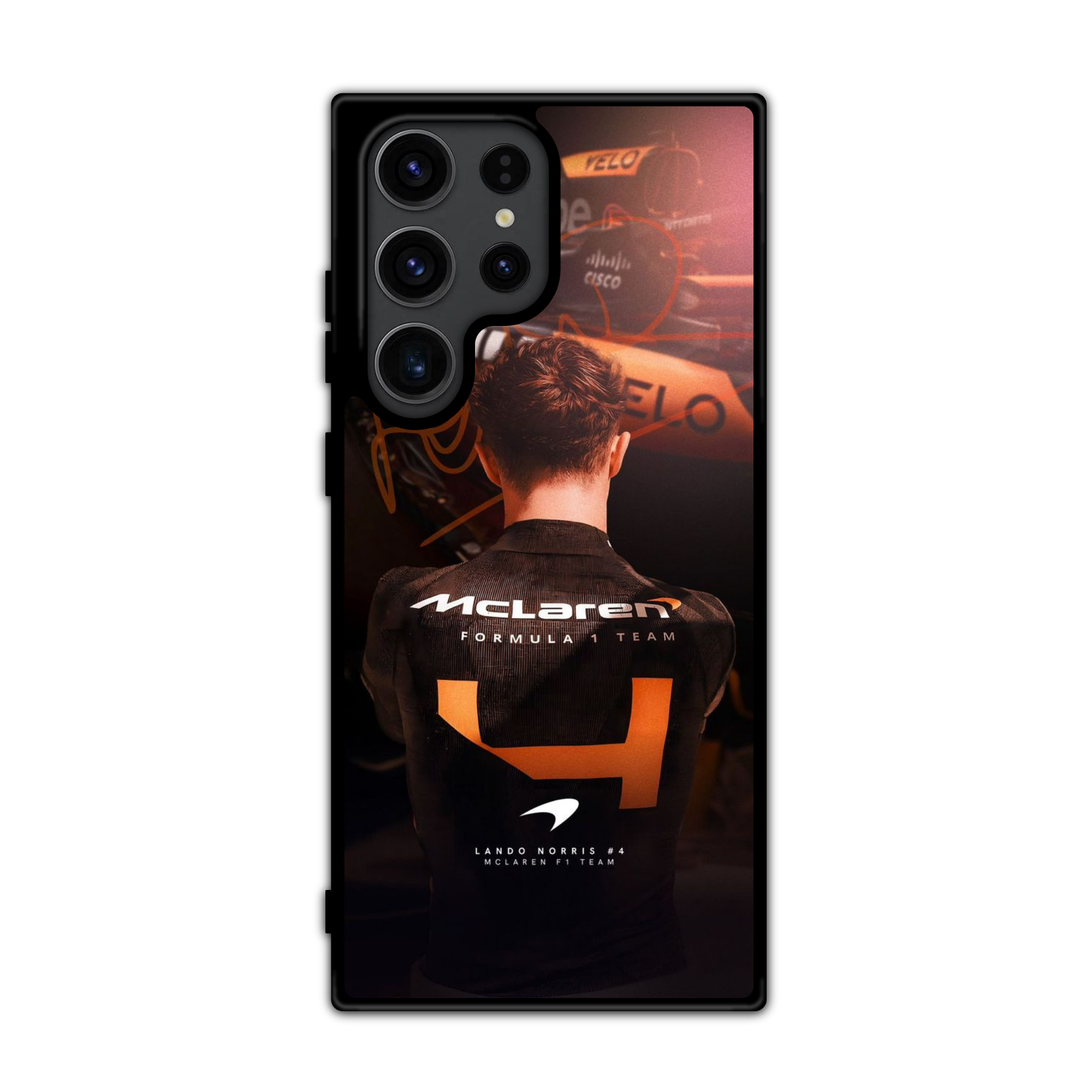 F1 Formula 1 Lando Norris Phone Case For iPhone Samsung Galaxy Pixel - Lando Norris Champion Behind The Wheel Poster