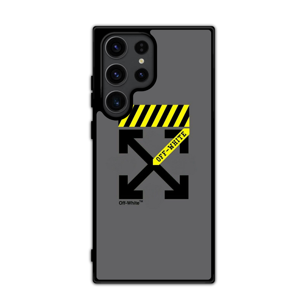 Off White Phone Case For iPhone Samsung Galaxy Pixel - Off White Industrial Arrows On Gray Background