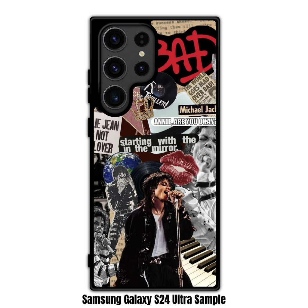 Michael Jackson Phone Case For iPhone Samsung Galaxy Pixel - Michael Jackson Vintage Scrapbook Collage