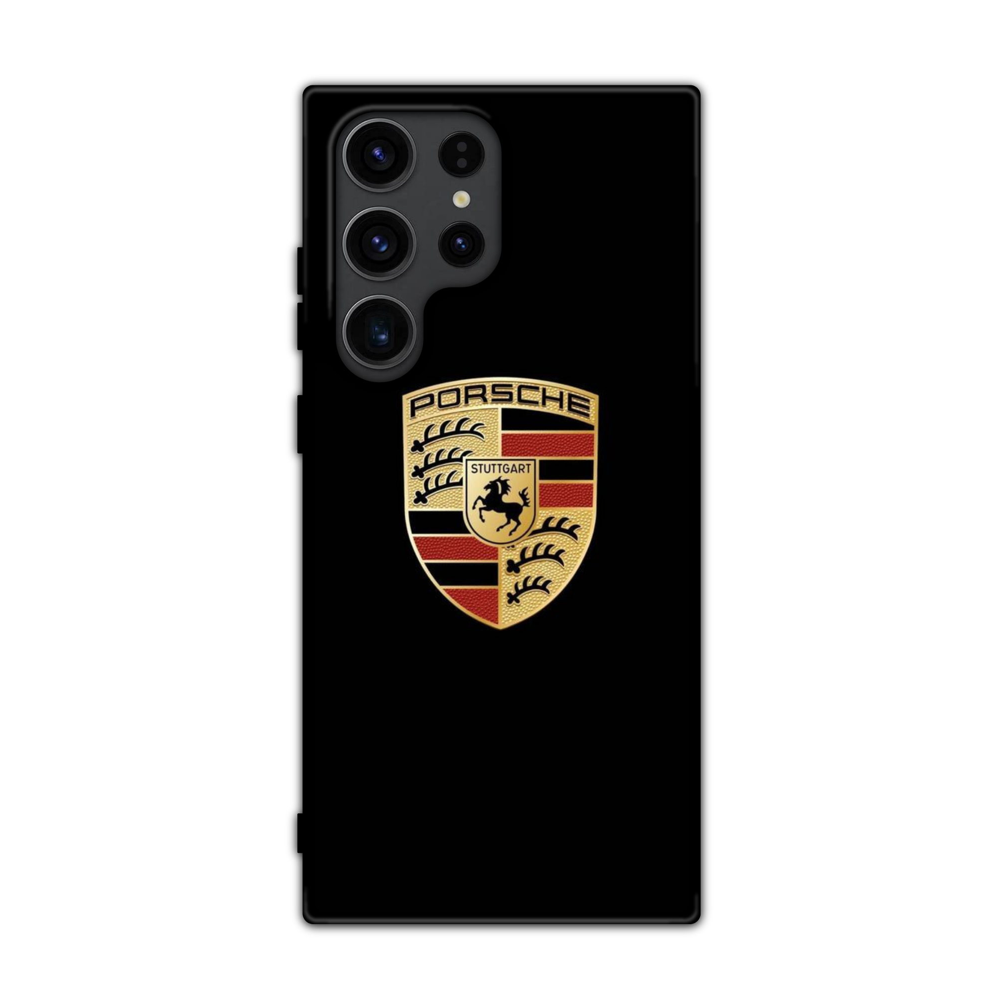Porsche Phone Case For iPhone Samsung Galaxy Pixel - Porsche Logo On Black Background