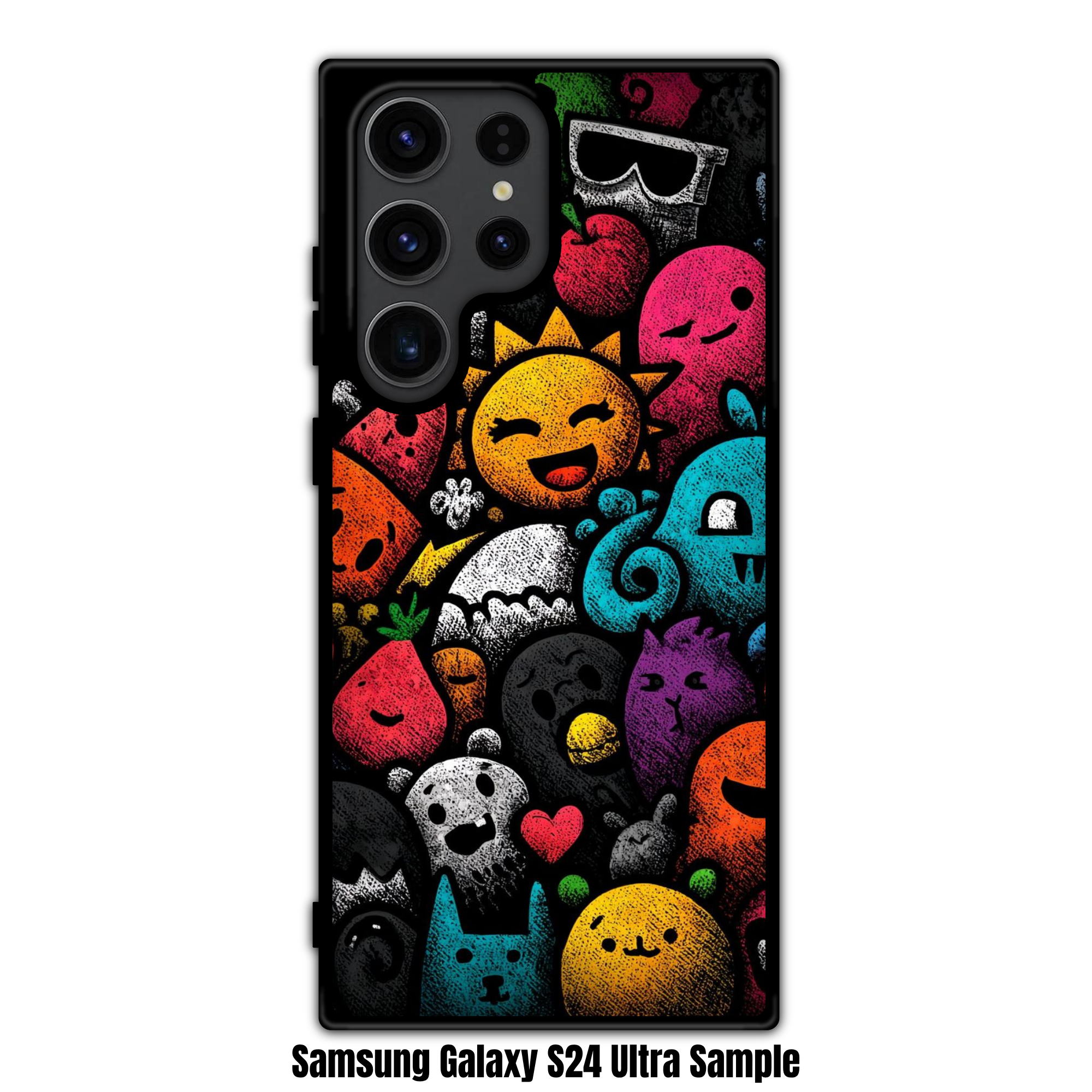 Art Print Phone Case For iPhone Samsung Galaxy Pixel - Colorful Neon Graffiti Doodle Character Pattern
