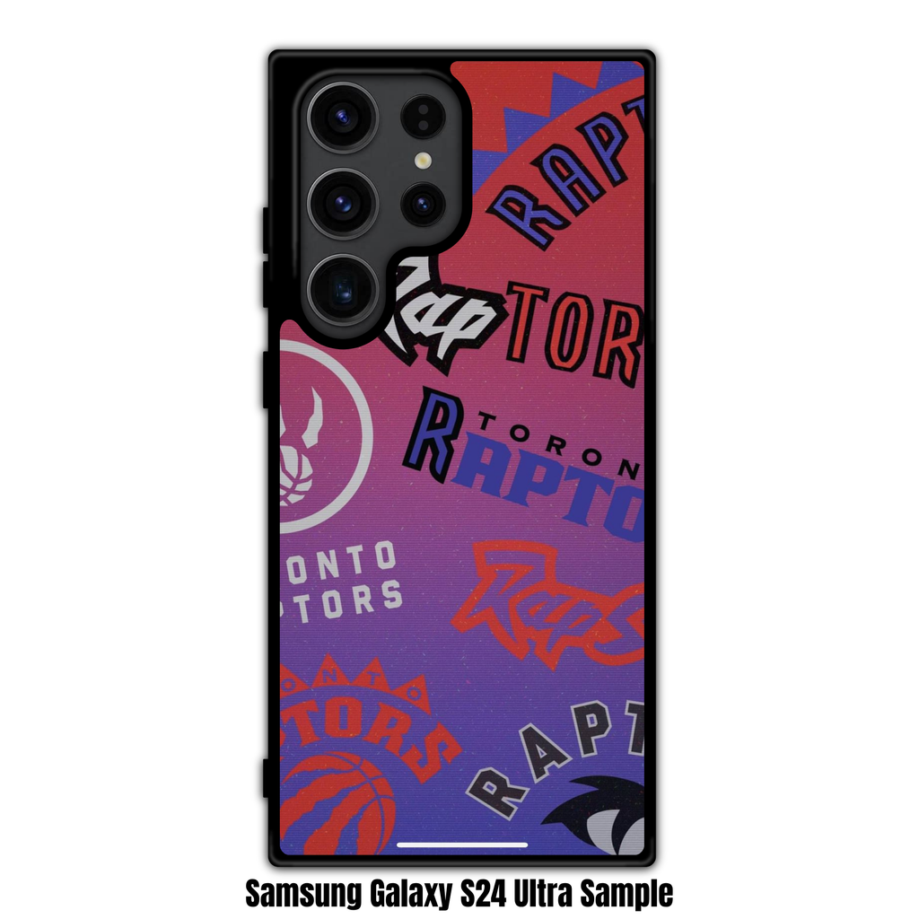 NBA Toronto Raptors Phone Case For iPhone Samsung Galaxy Pixel - Toronto Raptors Multi Logos Collage Art