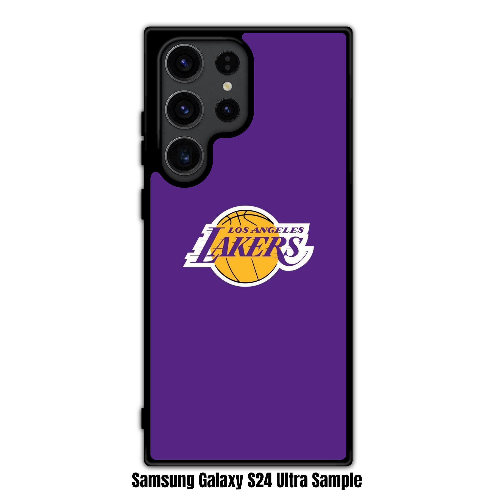 NBA Los Angeles Lakers Phone Case For iPhone Samsung Galaxy Pixel - Los Angeles Lakers Logo On Purple Background