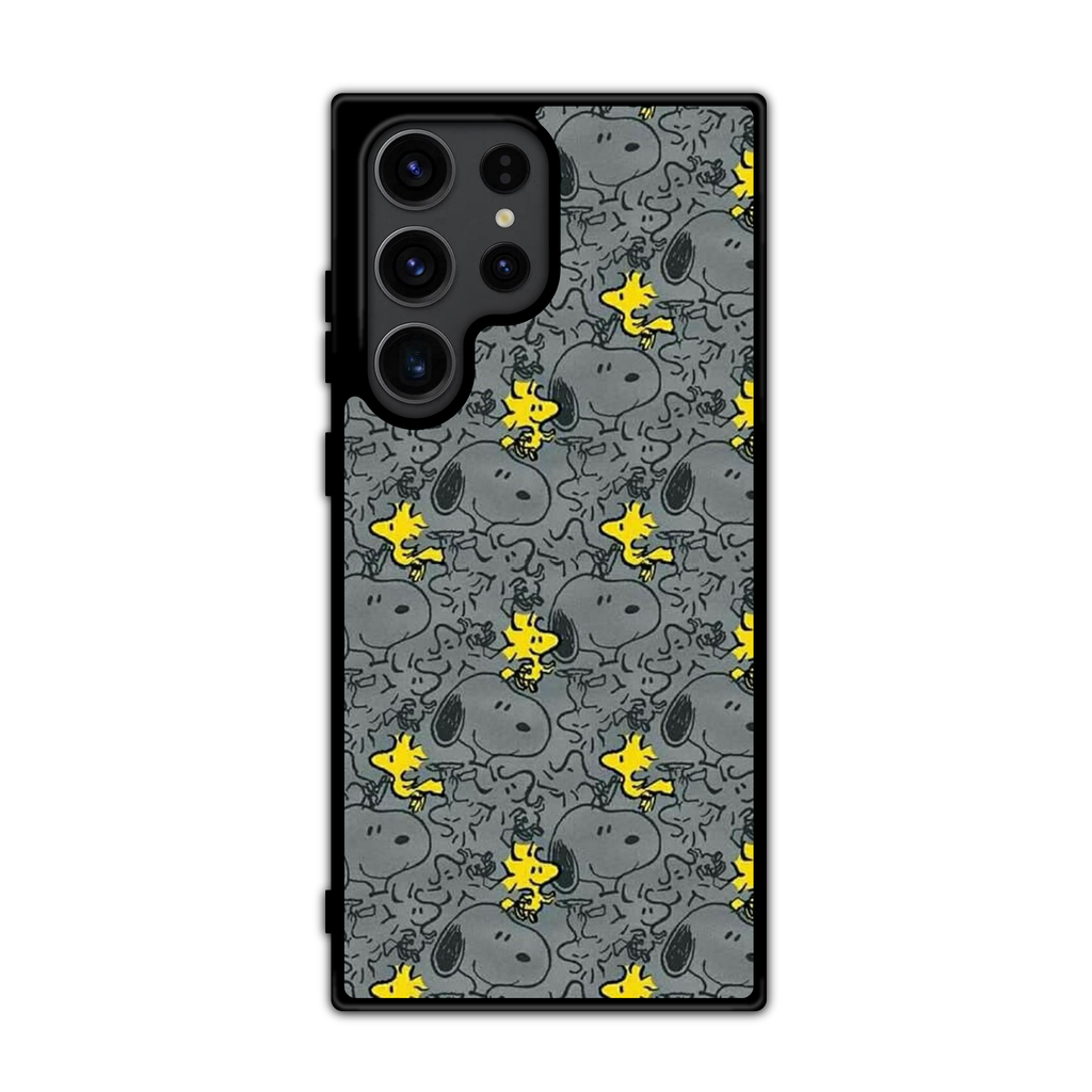 Peanuts Snoopy Phone Case For iPhone Samsung Galaxy Pixel - Peanuts Snoopy And Woodstock Shadow Pals Pattern