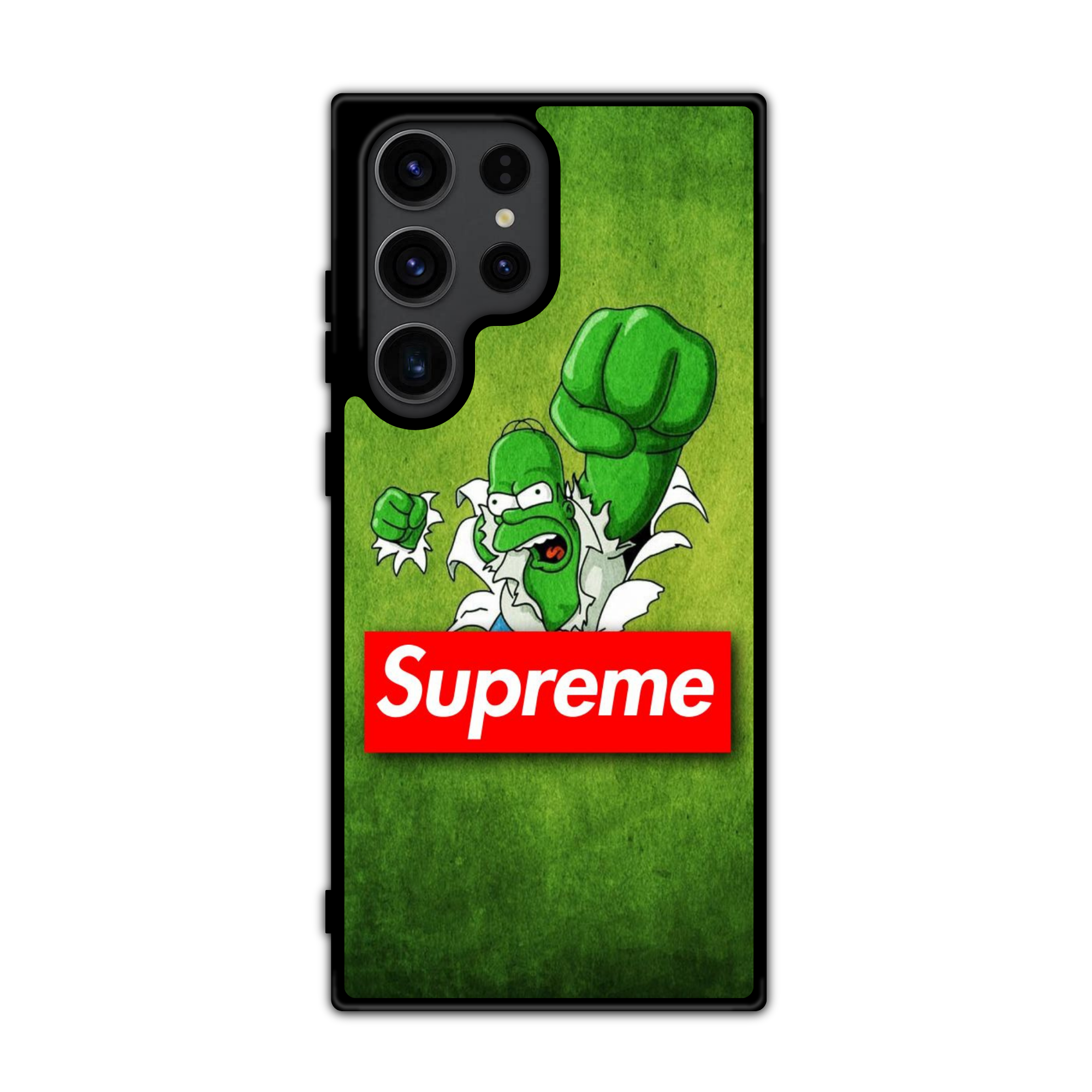 Supreme Homer Simpson Phone Case For iPhone Samsung Galaxy Pixel - Supreme Homer Hulk Poster