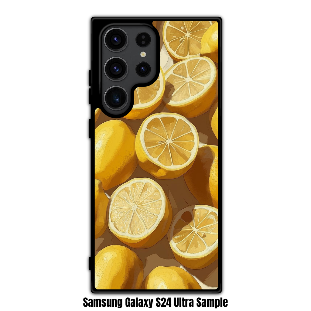 Lemon Pattern Phone Case For iPhone Samsung Galaxy Pixel - Realistic Painted Lemon Packed Pattern