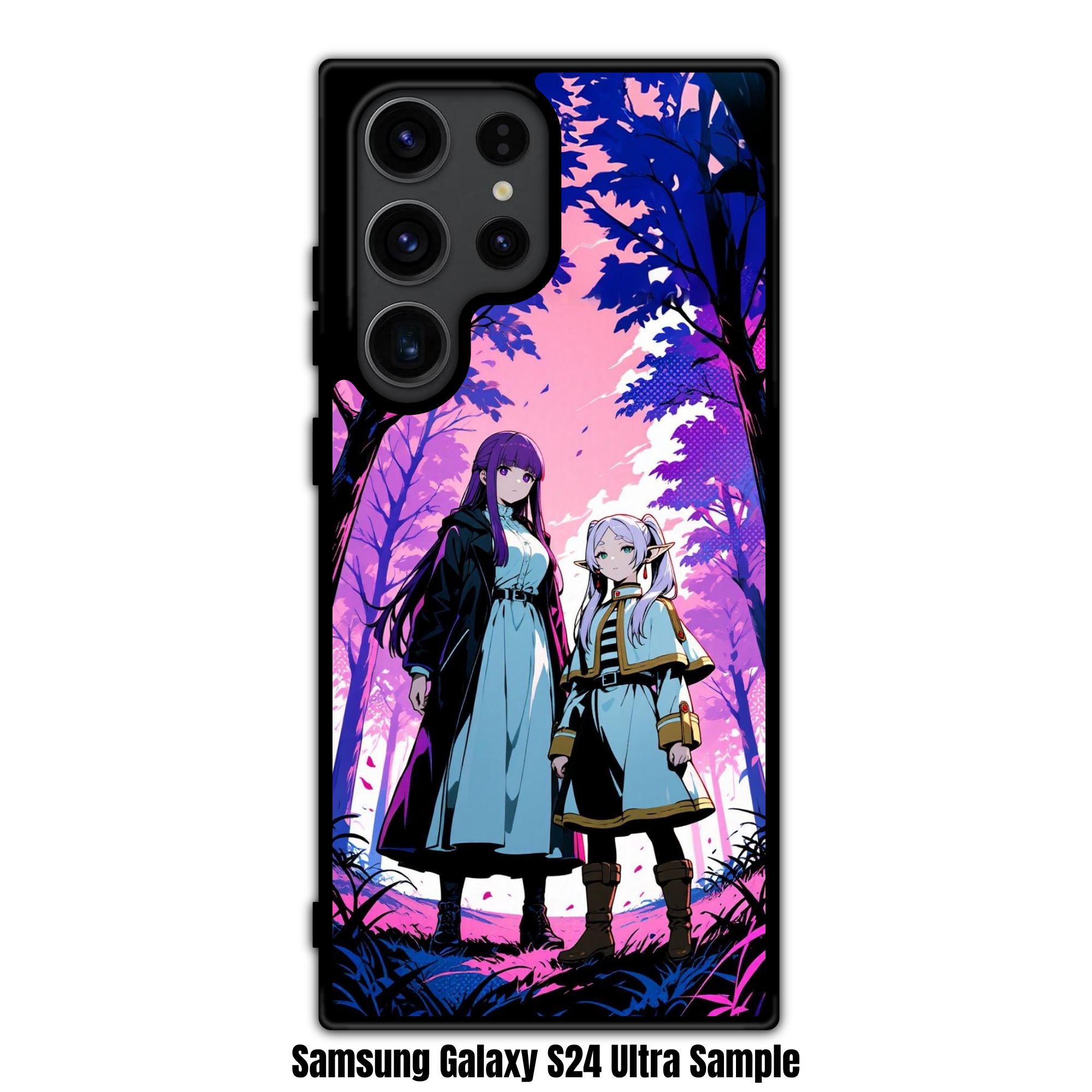 Frieren Beyond Journeys End Phone Case For iPhone Samsung Galaxy Pixel - Fern And Frieren Standing In Purple Forest