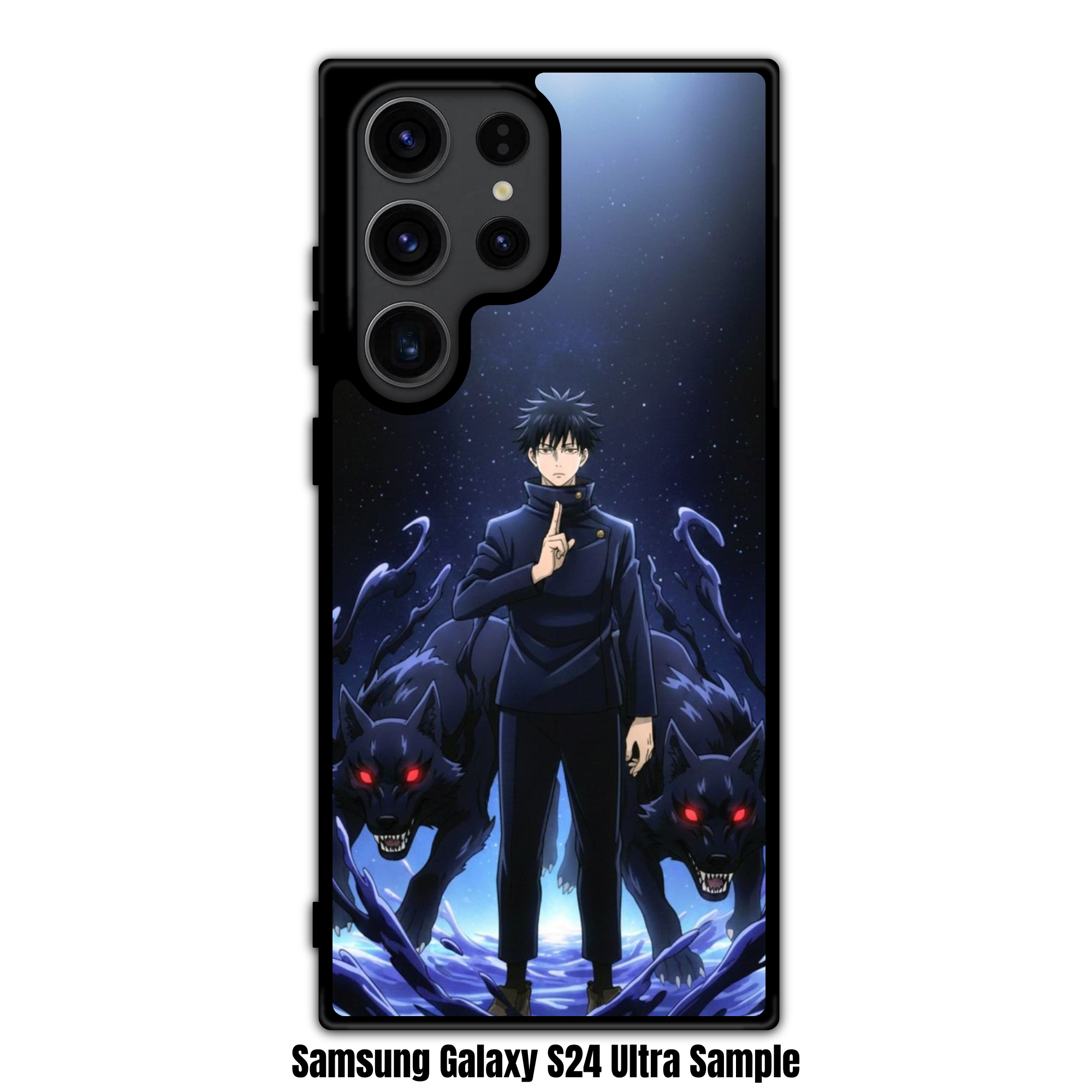 Jujutsu Kaisen Megumi Phone Case For iPhone Samsung Galaxy Pixel - Megumi Fushiguro Shadow Spirits Art Poster