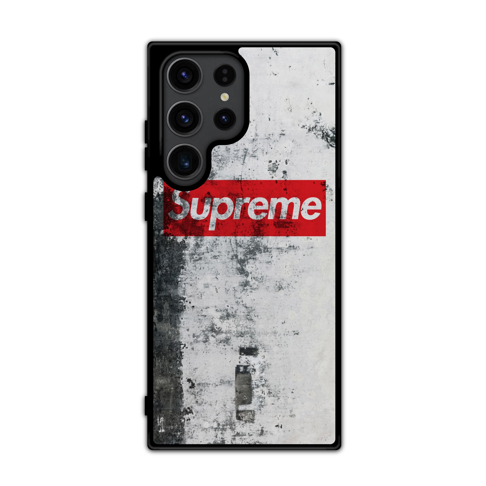 Supreme Phone Case For iPhone Samsung Galaxy Pixel - Supreme Logo On Distressed Wall Art