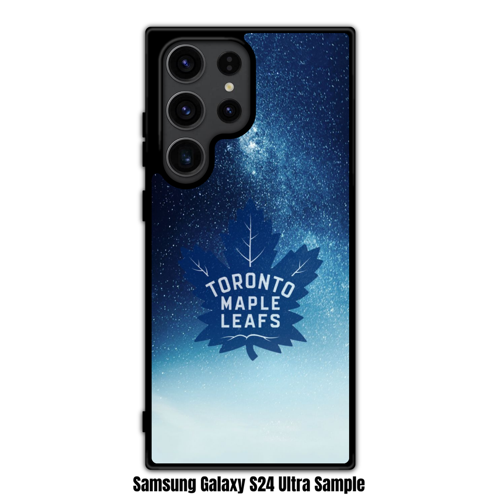 NHL Toronto Maple Leafs Phone Case For iPhone Samsung Galaxy Pixel - Toronto Maple Leafs Logo On Starry Night Sky Background