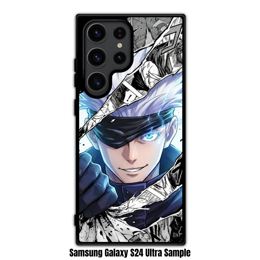 Jujutsu Kaisen Gojo Phone Case For iPhone Samsung Galaxy Pixel - Satoru Gojo Unleashed Six Eyes Manga Collage Poster