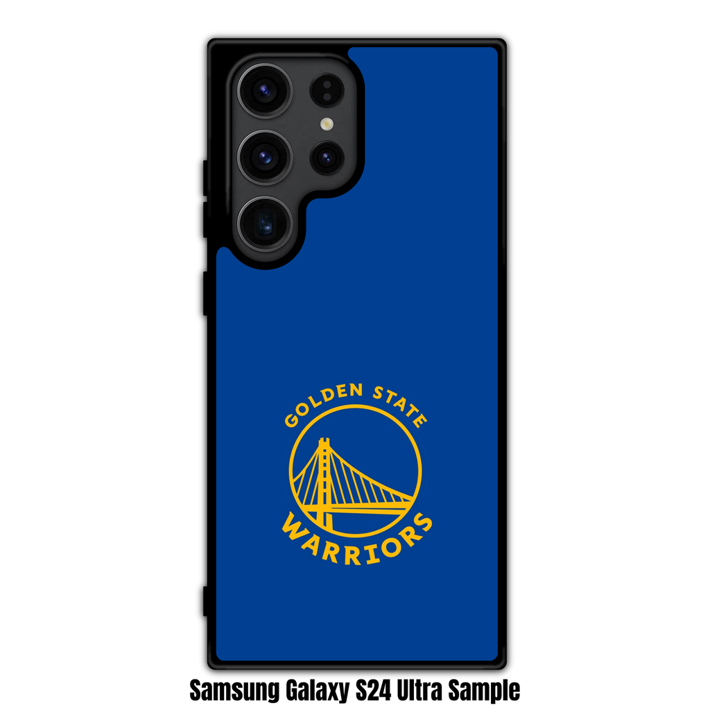 NBA Golden State Warriors Phone Case For iPhone Samsung Galaxy Pixel - Golden State Warriors Logo On Blue Background