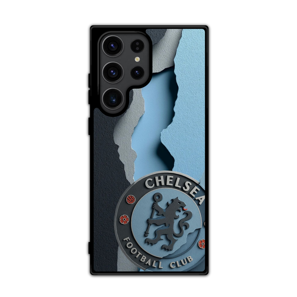 Chelsea FC Phone Case For iPhone Samsung Galaxy Pixel - Chelsea FC Blue Monochrome Art Poster