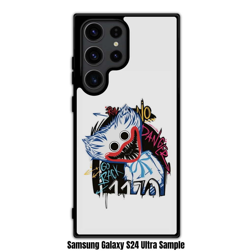 Poppy Playtime Huggy Wuggy Phone Case For iPhone Samsung Galaxy Pixel - Huggy Wuggy Street Art Graffiti On White Background