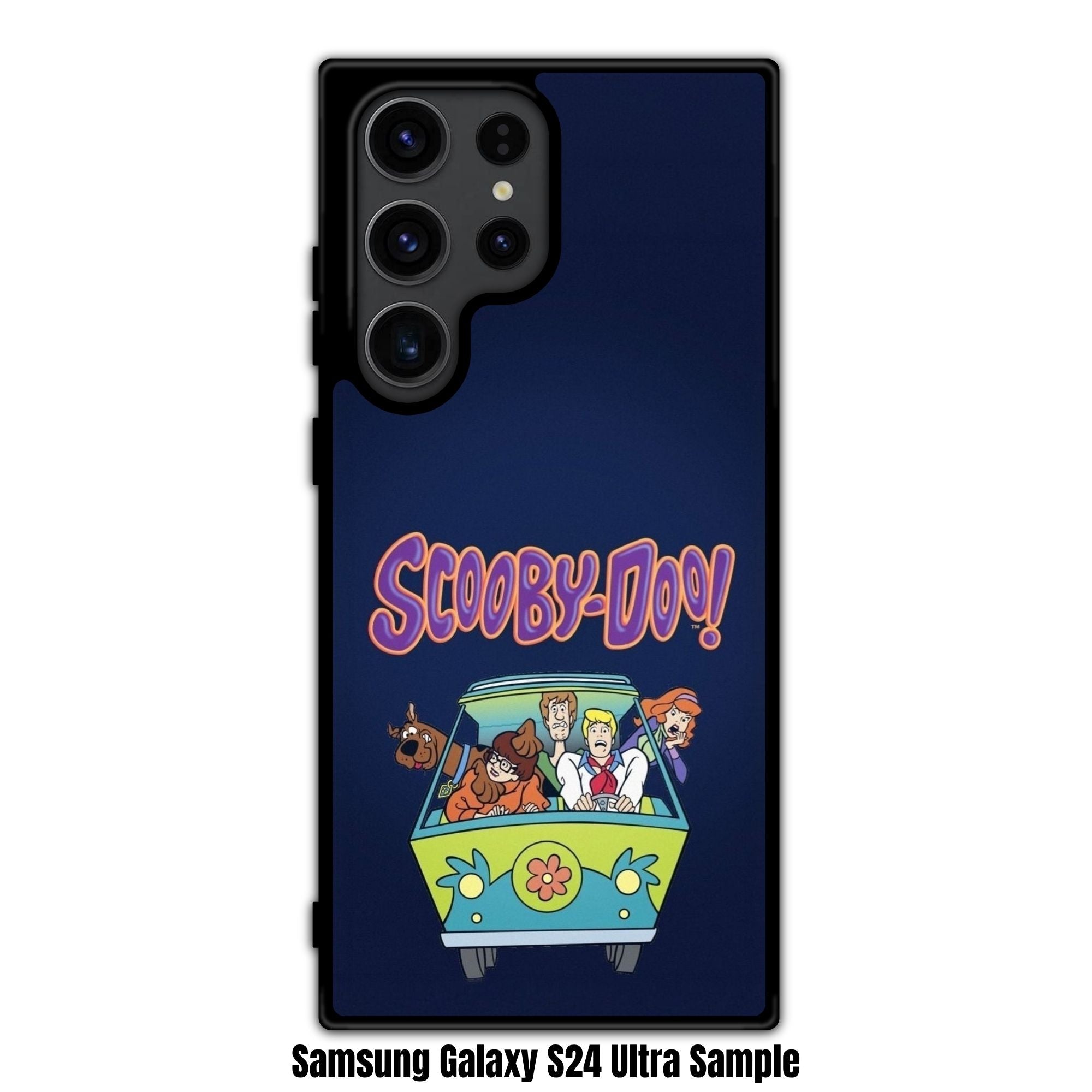 Scooby Doo Phone Case For iPhone Samsung Galaxy Pixel - Scooby Doo Mystery Machine Gang Logo Art On Navy Background