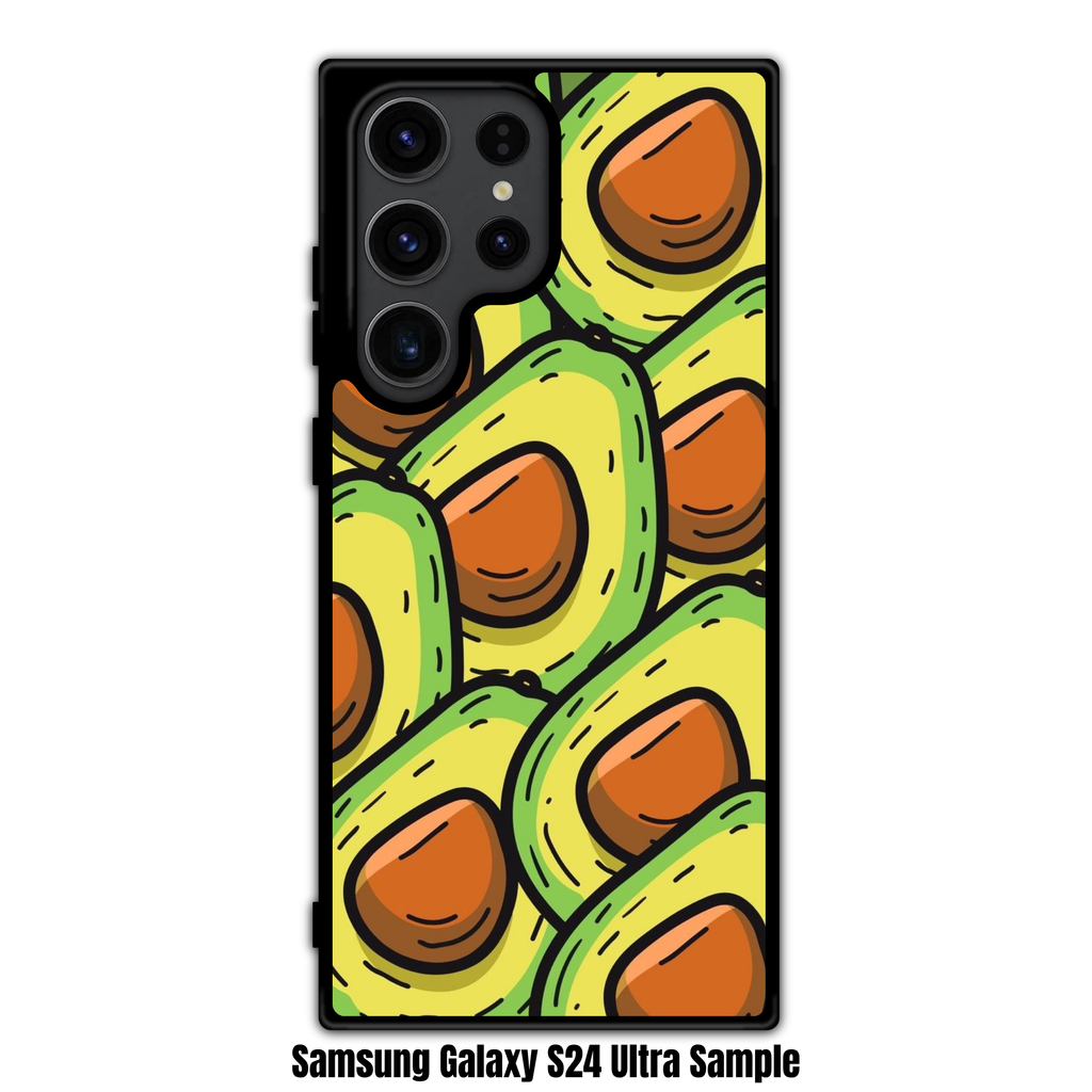 Avocado Pattern Phone Case For iPhone Samsung Galaxy Pixel - Cute Avocado Halves Packed Pattern