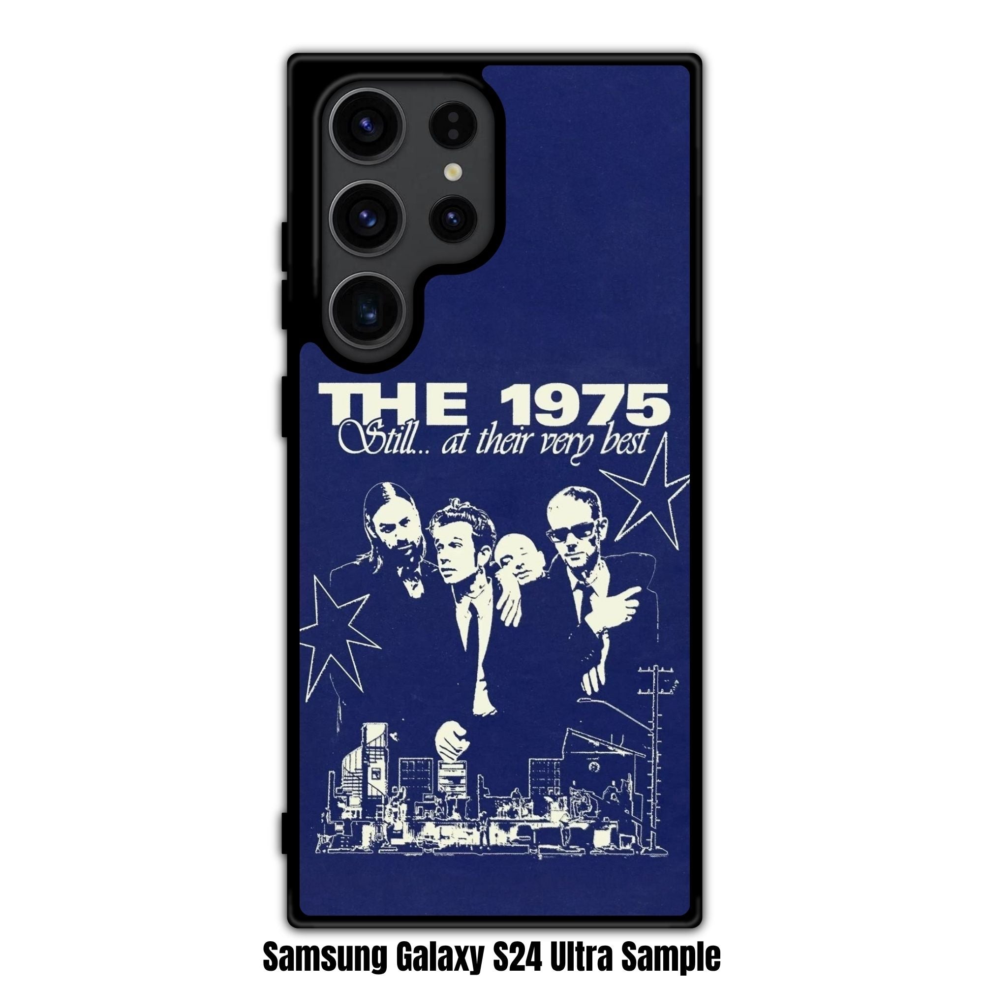The 1975 Phone Case For iPhone Samsung Galaxy Pixel - The 1975 Still At Their Very Best Merch Graphic In Navy Background