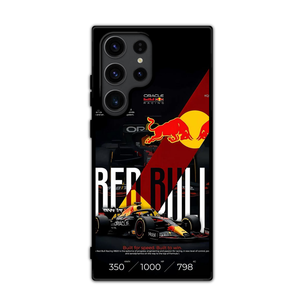 F1 Formula 1 Red Bull Racing Phone Case For iPhone Samsung Galaxy Pixel - Red Bull Racing RB20 Built For Speed Built To Win Poster