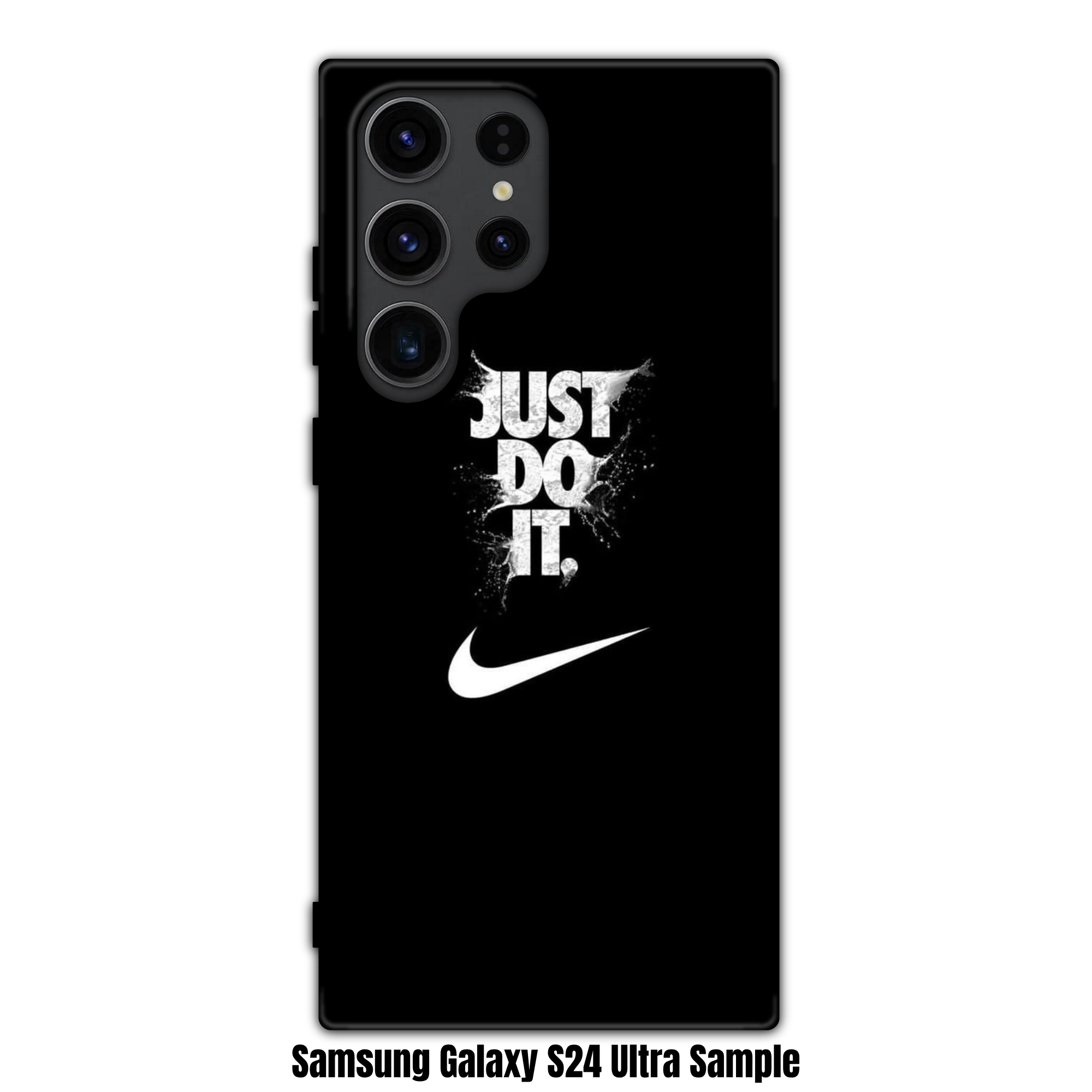 Nike Phone Case For iPhone Samsung Galaxy Pixel - Nike Just Do It Slogan And Swoosh Logo Graffiti Art