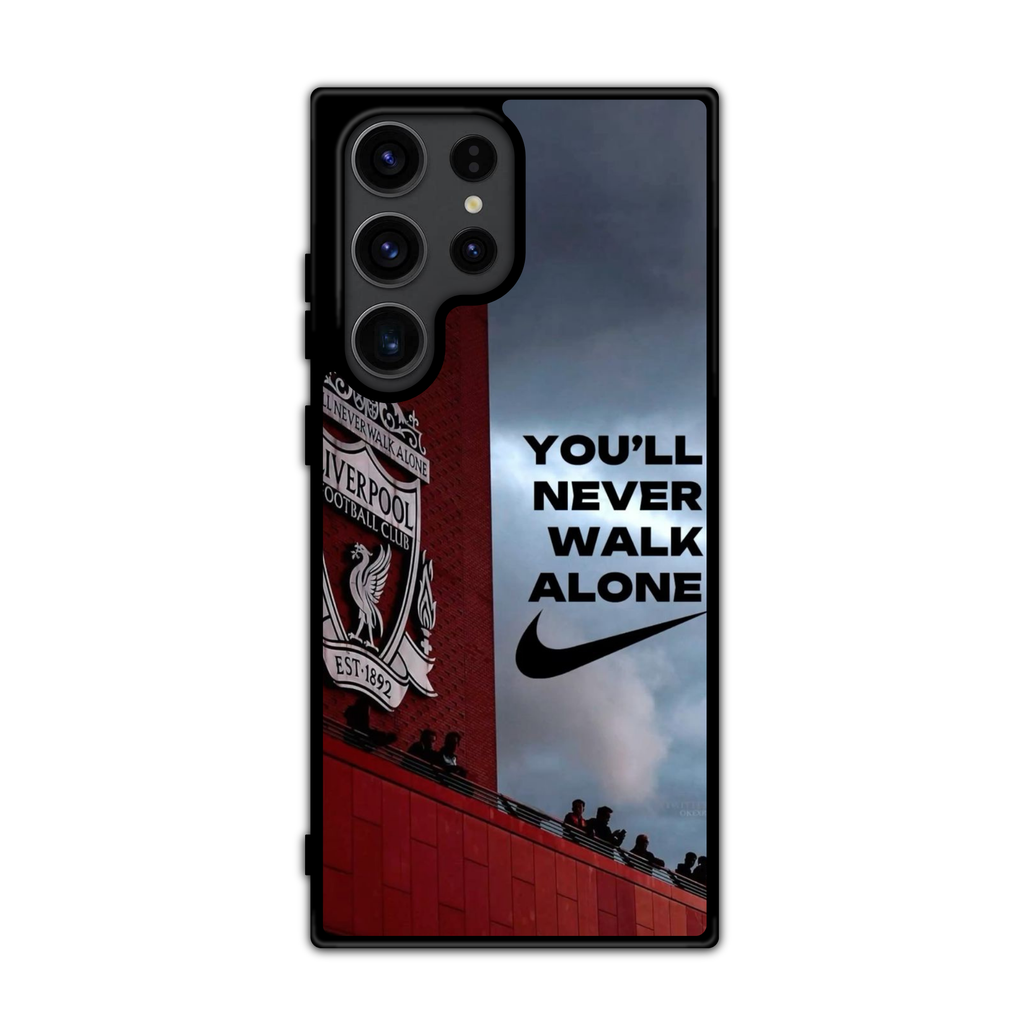 Liverpool FC Phone Case For iPhone Samsung Galaxy Pixel - Liverpool FC You'll Never Walk Alone Nike Art