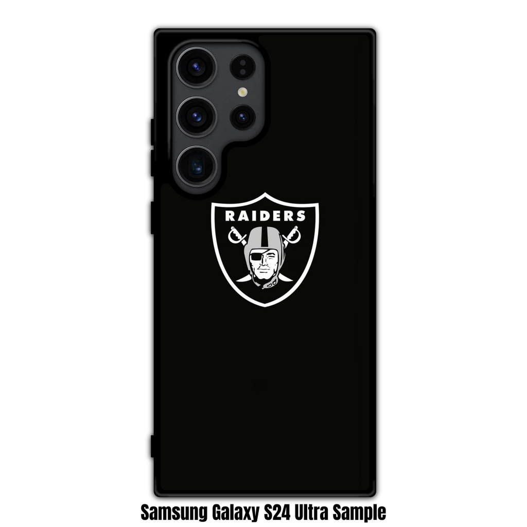 NFL Las Vegas Raiders Phone Case For iPhone Samsung Galaxy Pixel - Las Vegas Raiders Logo On Black Background
