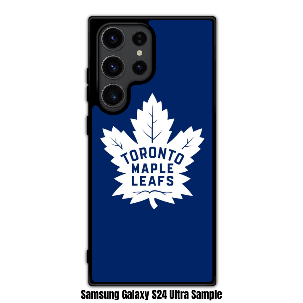 NHL Toronto Maple Leafs Phone Case For iPhone Samsung Galaxy Pixel - Toronto Maple Leafs Logo On Navy Blue Background