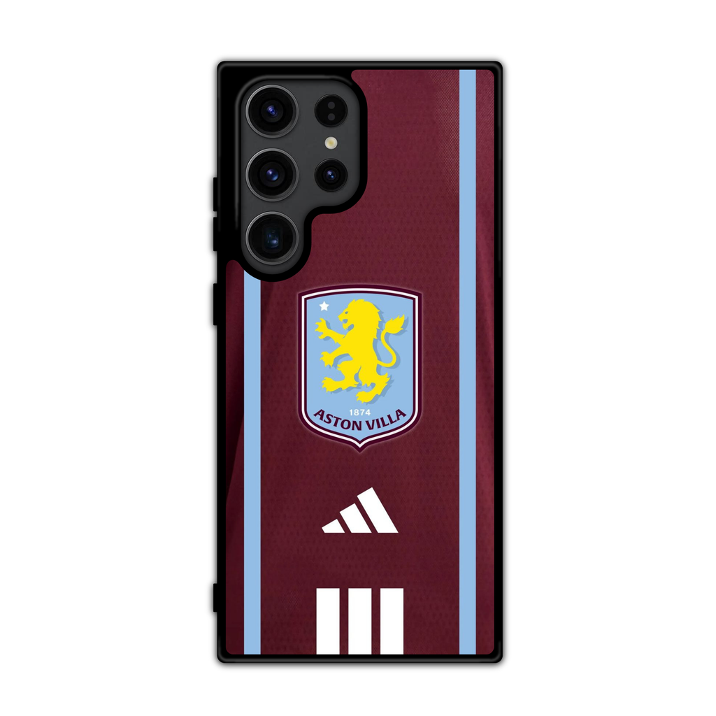 Aston Villa FC Phone Case For iPhone Samsung Galaxy Pixel - Aston Villa FC Adidas Home Jersey Poster