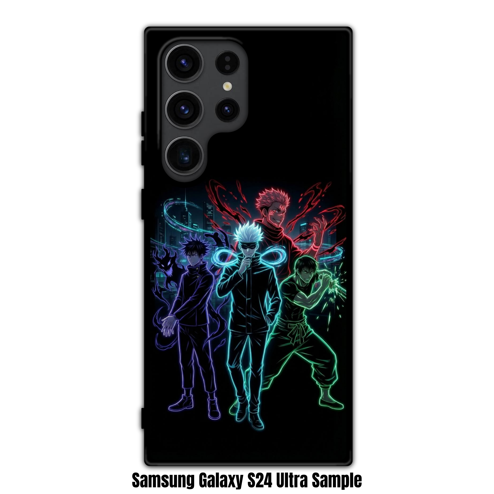 Jujutsu Kaisen Phone Case For iPhone Samsung Galaxy Pixel - Jujutsu Kaisen Neon Sorcerer Battle Team