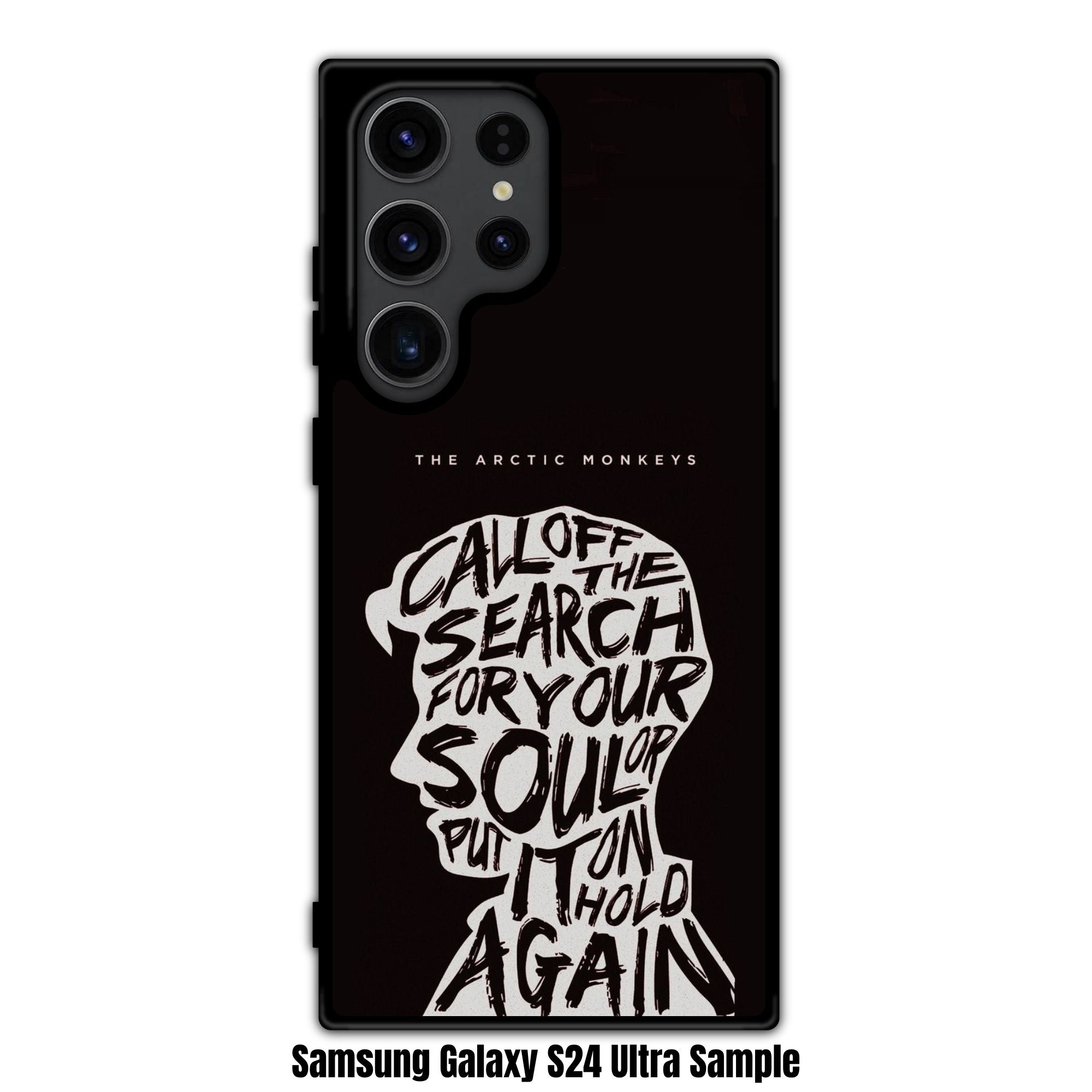 Arctic Monkeys Phone Case For iPhone Samsung Galaxy Pixel - Arctic Monkeys Call Off The Search Graphic Poster In Black Background