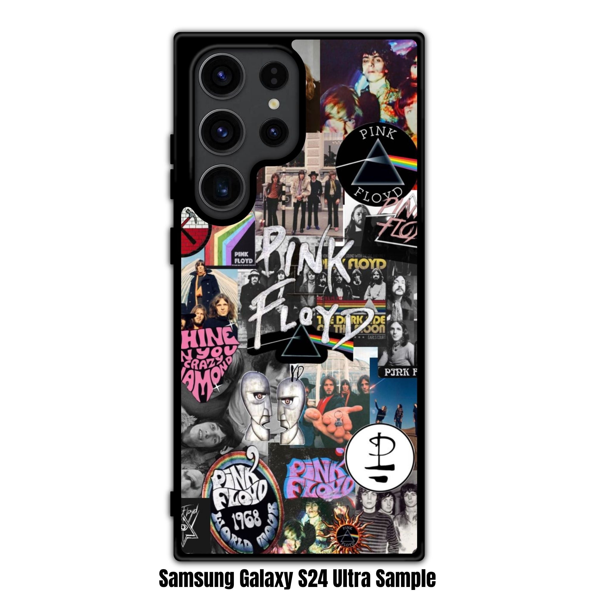 Pink Floyd Phone Case For iPhone Samsung Galaxy Pixel - Pink Floyd Aesthetic Retro Photo Collage Poster