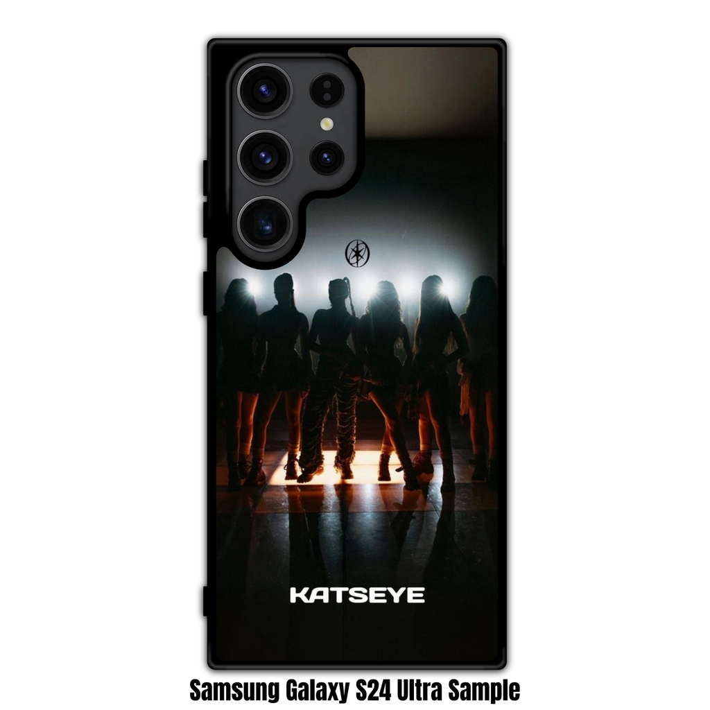 Katseye Phone Case For iPhone Samsung Galaxy Pixel - Katseye Members Silhouette Group Photo With Intense Backlight Background