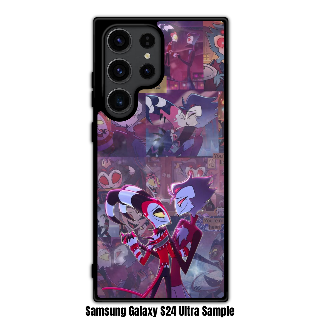 Helluva Boss Phone Case For iPhone Samsung Galaxy Pixel - Blitz And Stolas A Helluva Love Story Collage