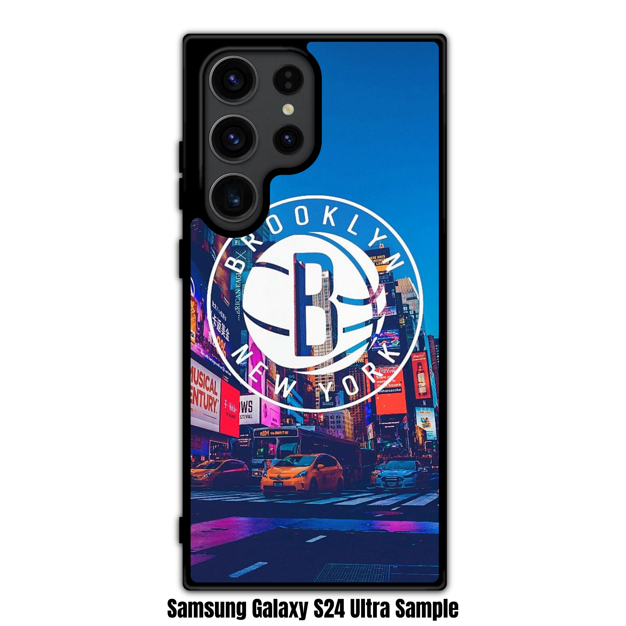 NBA Brooklyn Nets Phone Case For iPhone Samsung Galaxy Pixel - Brooklyn Nets Pride Over Times Square Poster