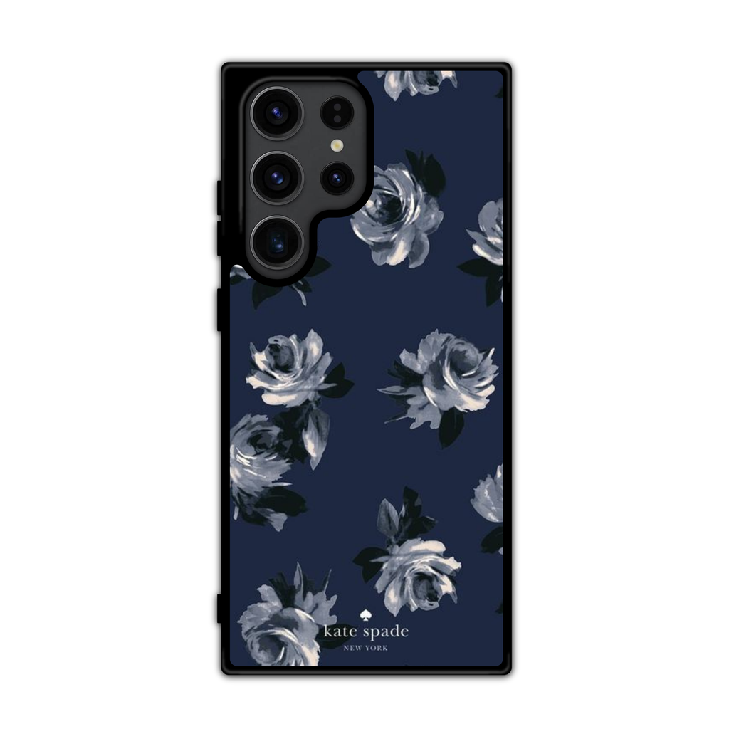 Kate Spade Phone Case For iPhone Samsung Galaxy Pixel - Kate Spade Midnight Roses Pattern