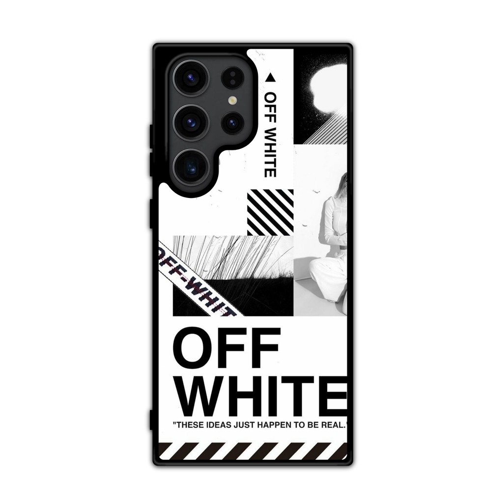 Off White Phone Case For iPhone Samsung Galaxy Pixel - Off White Industrial Collage Art