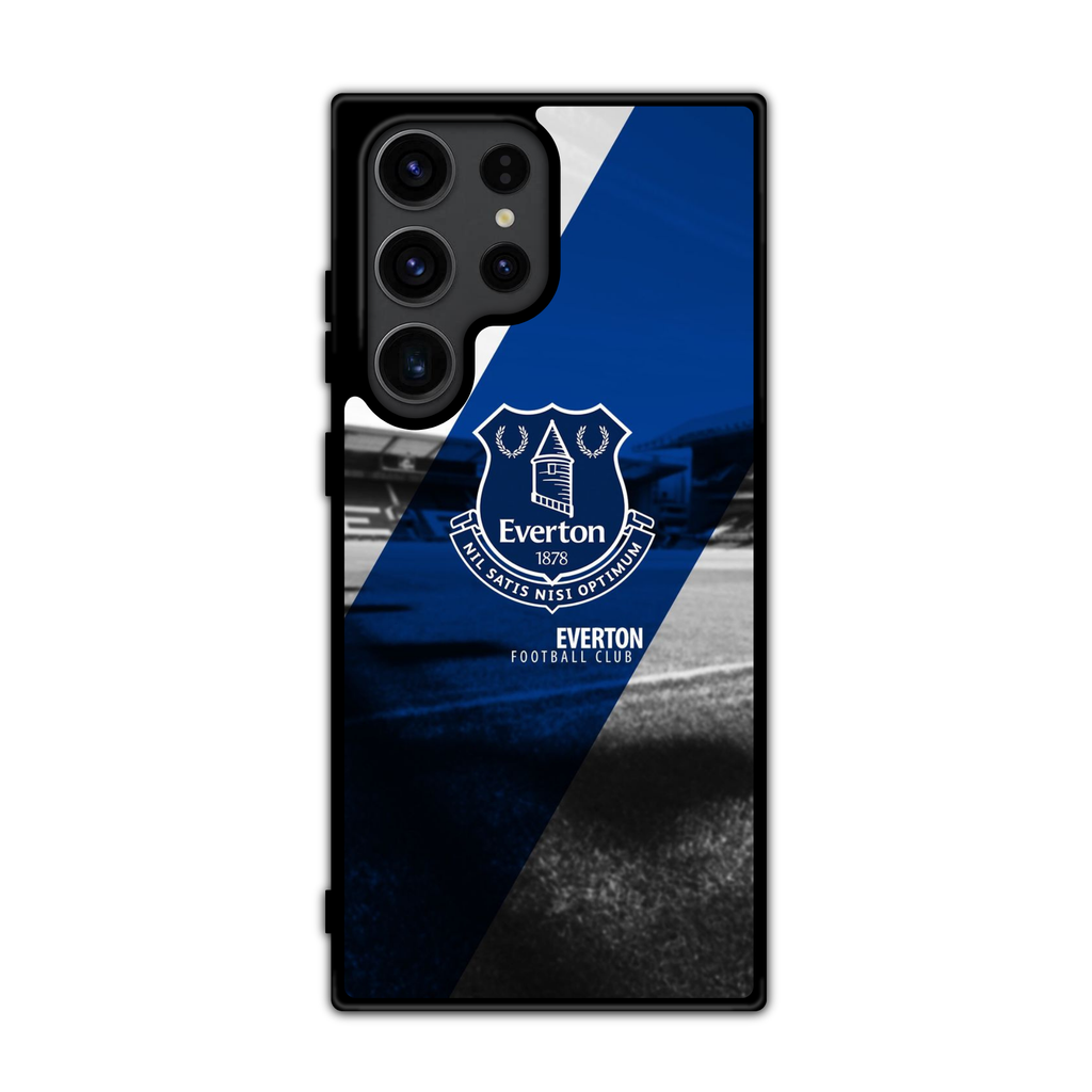 Everton FC Phone Case For iPhone Samsung Galaxy Pixel - Everton FC Crest On Stadium Background