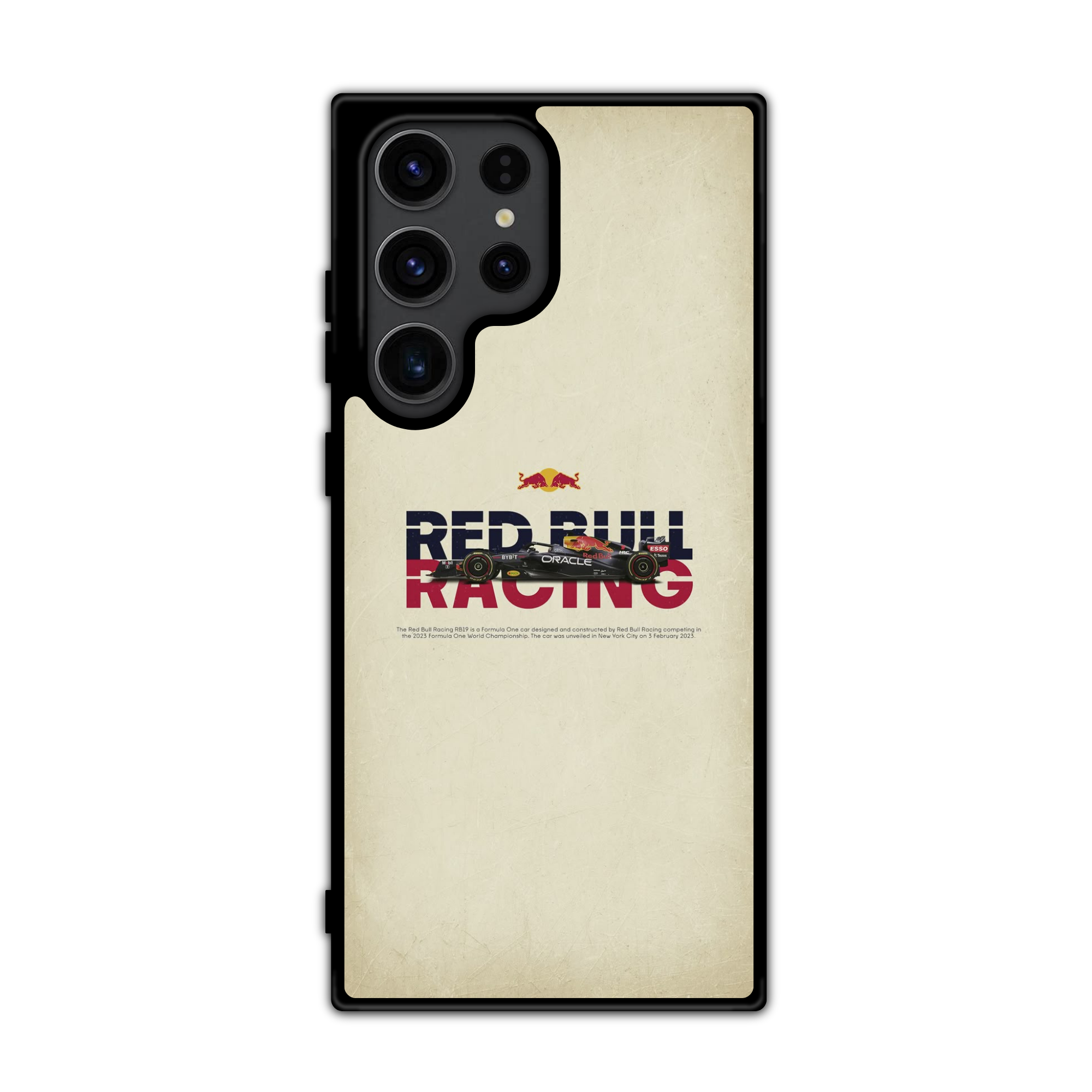 F1 Formula 1 Red Bull Racing Phone Case For iPhone Samsung Galaxy Pixel - Red Bull Racing RB19 Vintage Profile Poster