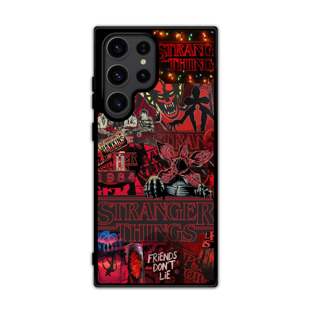 Stranger Things Phone Case For iPhone Samsung Galaxy Pixel - Stranger Things Hellfire And Hawkins Collage Poster