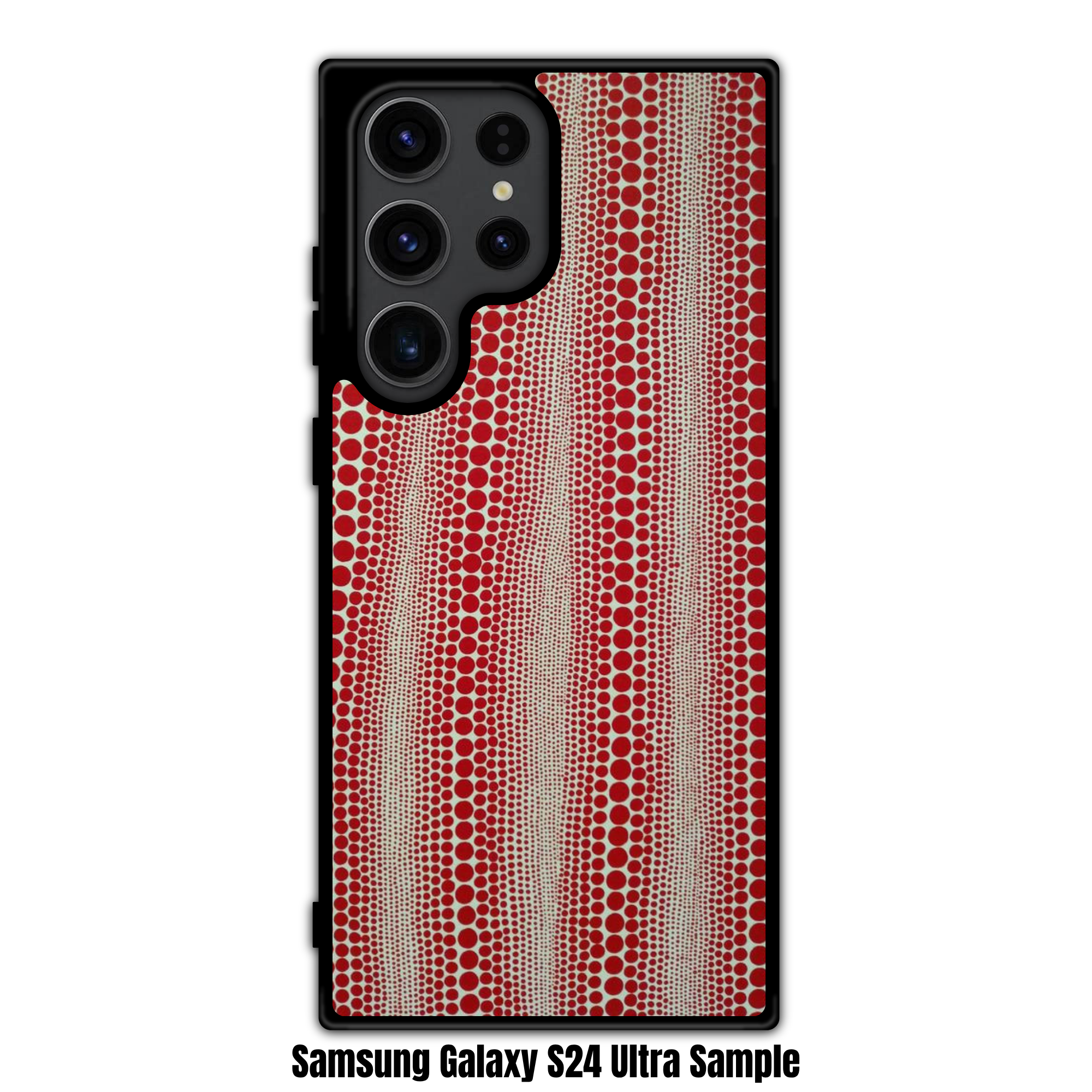 Yayoi Kusama Phone Case For iPhone Samsung Galaxy Pixel - Red Polka Dots On White Background Pattern