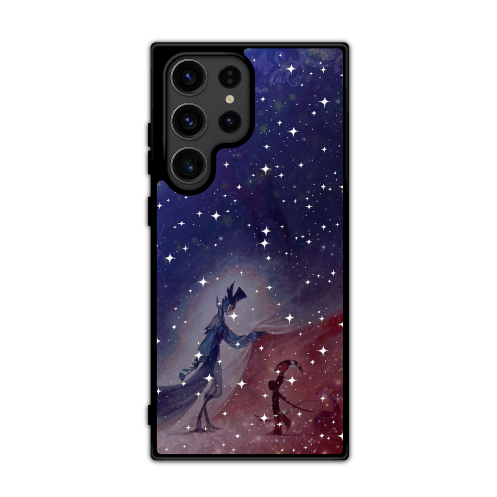 Helluva Boss Phone Case For iPhone Samsung Galaxy Pixel - Blitz And Stolas Stars Sketch Art