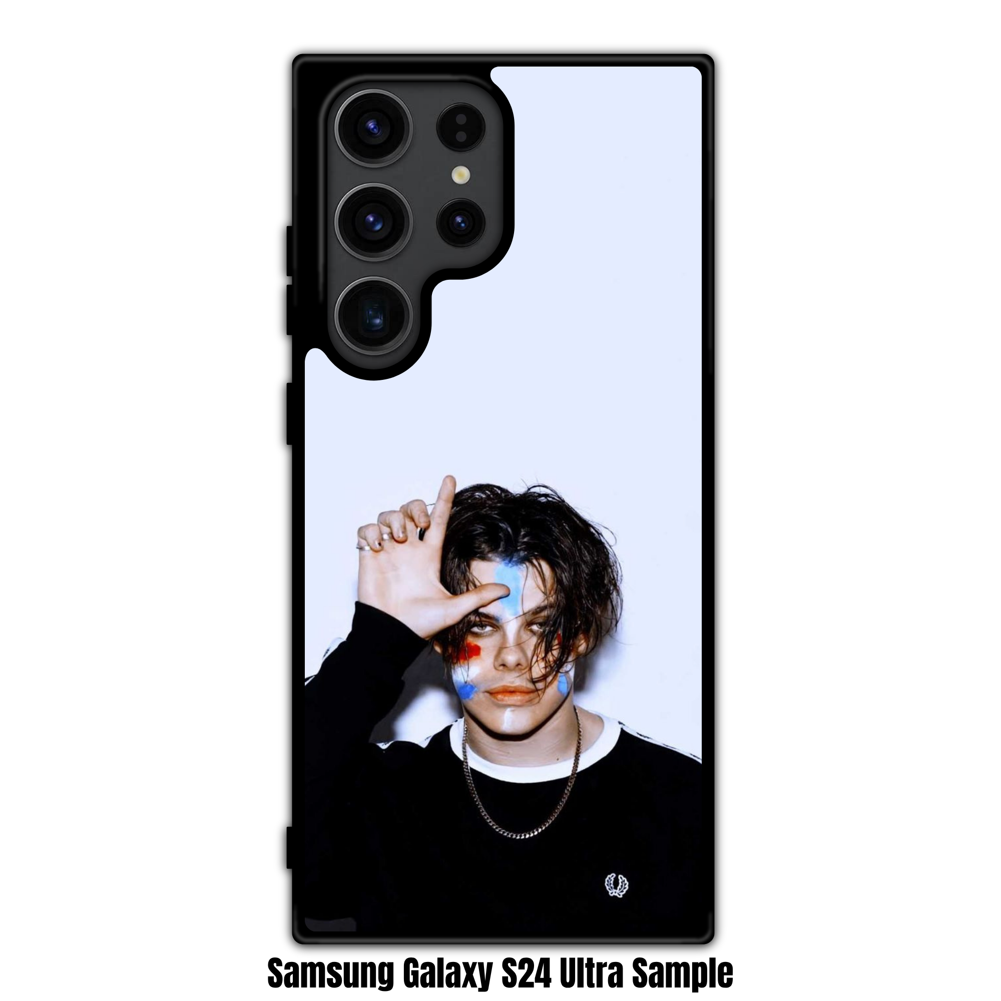 Yungblud Phone Case For iPhone Samsung Galaxy Pixel - Yungblud Making Loser Sign On White Background