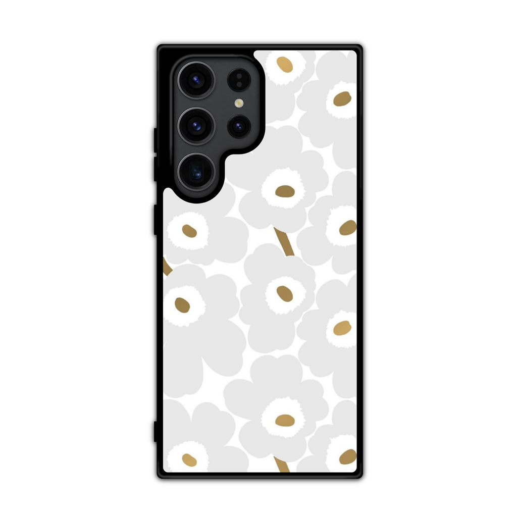 Marimekko Phone Case For iPhone Samsung Galaxy Pixel - Marimekko Unikko Off-White Pattern