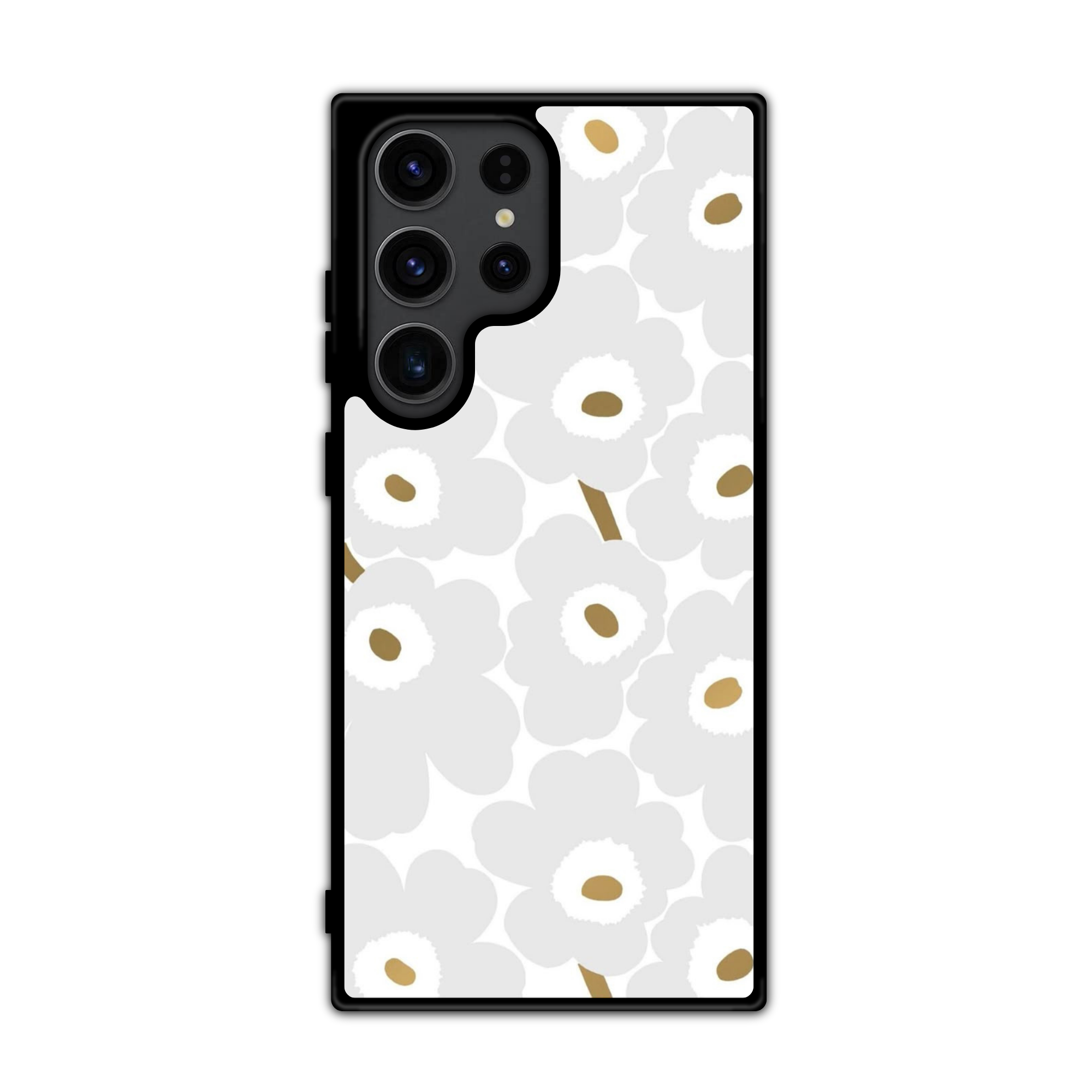 Marimekko Phone Case For iPhone Samsung Galaxy Pixel - Marimekko Unikko Off-White Pattern