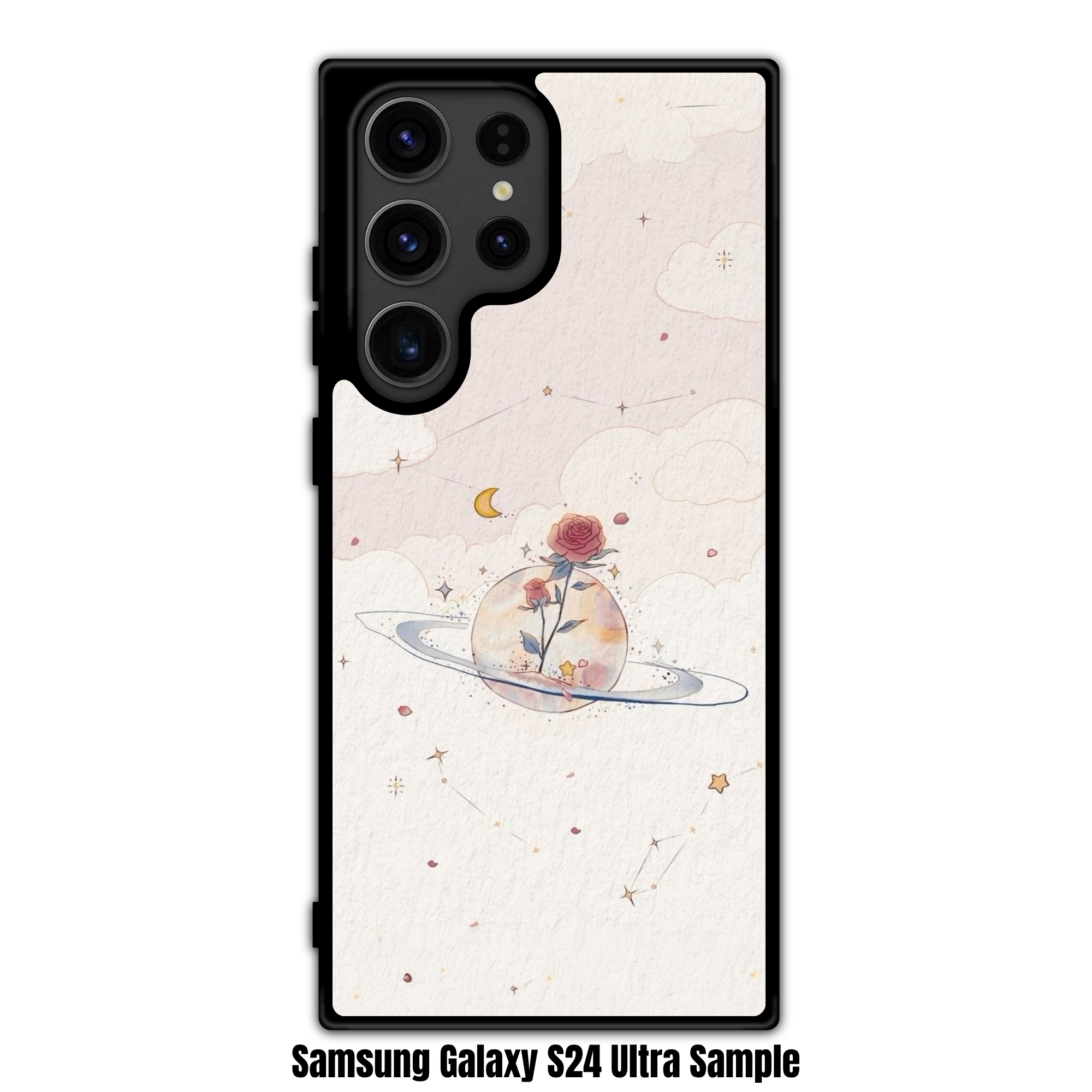 The Little Prince Phone Case For iPhone Samsung Galaxy Pixel - The Little Prince Celestial Rose On Beige Cloud Background