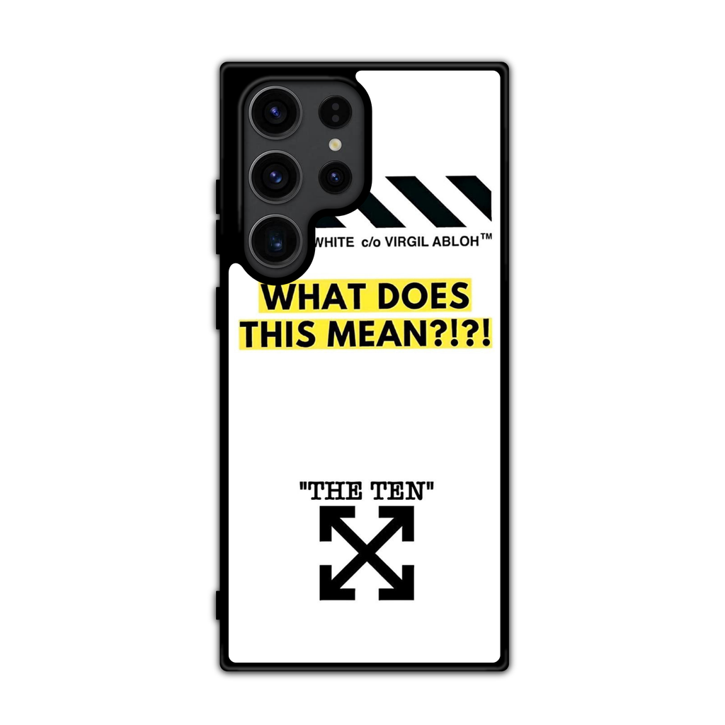 Off White Phone Case For iPhone Samsung Galaxy Pixel - Off White The Ten Deconstructed Poster
