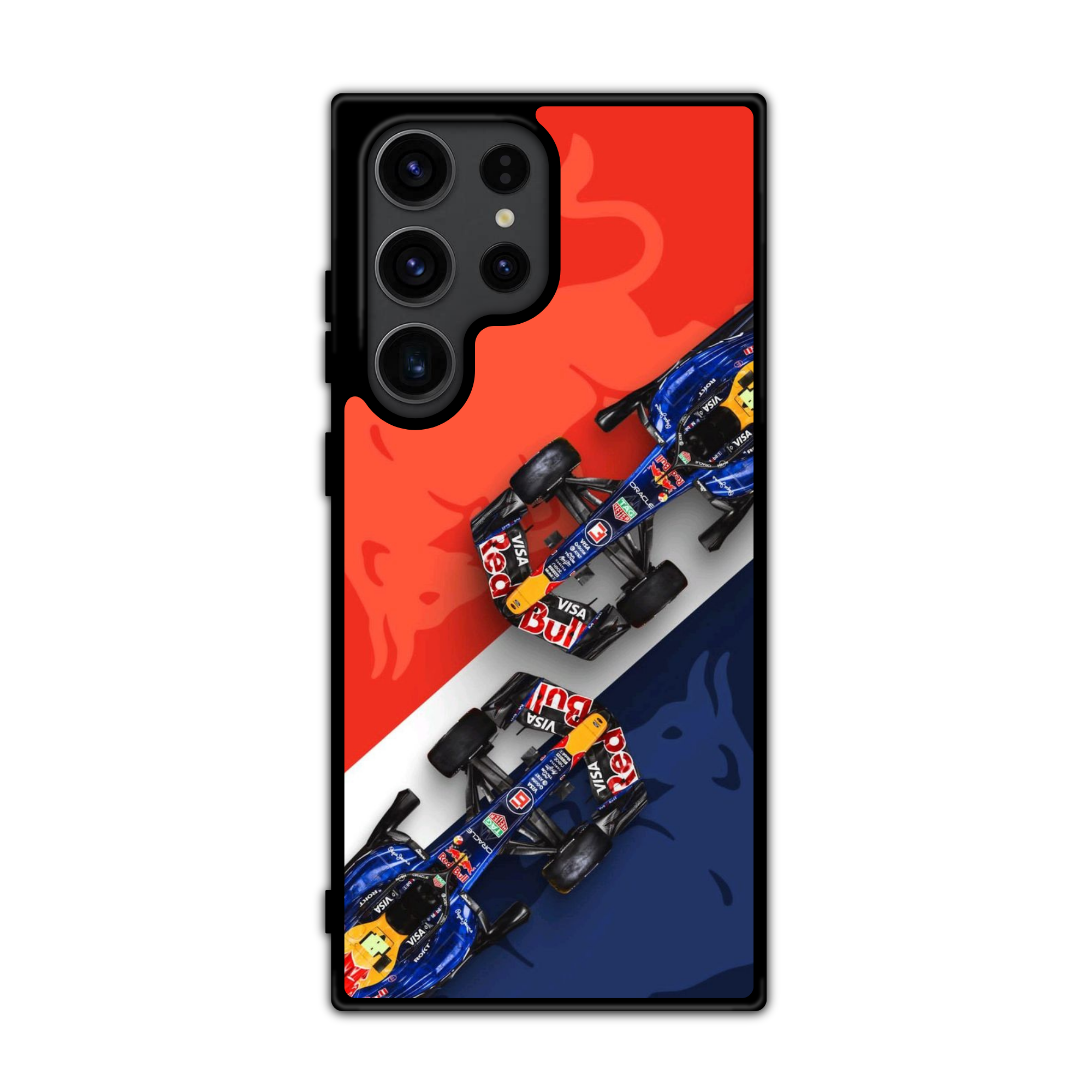 F1 Formula 1 Red Bull Racing Phone Case For iPhone Samsung Galaxy Pixel - Red Bull Racing The VCARB 01 Overhead Profile Art