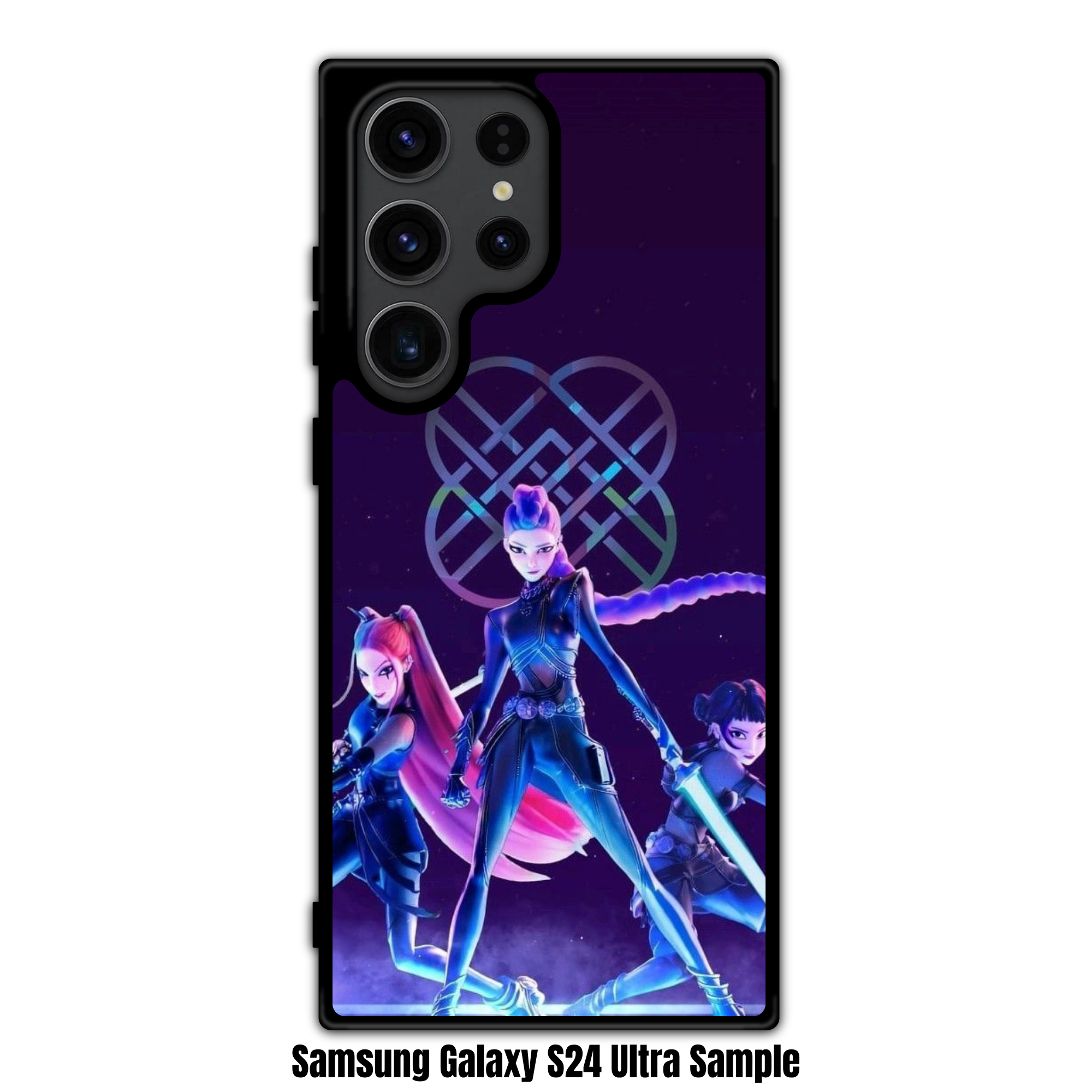 KPop Demon Hunters Phone Case For iPhone Samsung Galaxy Pixel - KPop Demon Hunters Neon Purple HUNTRIX Team Poster