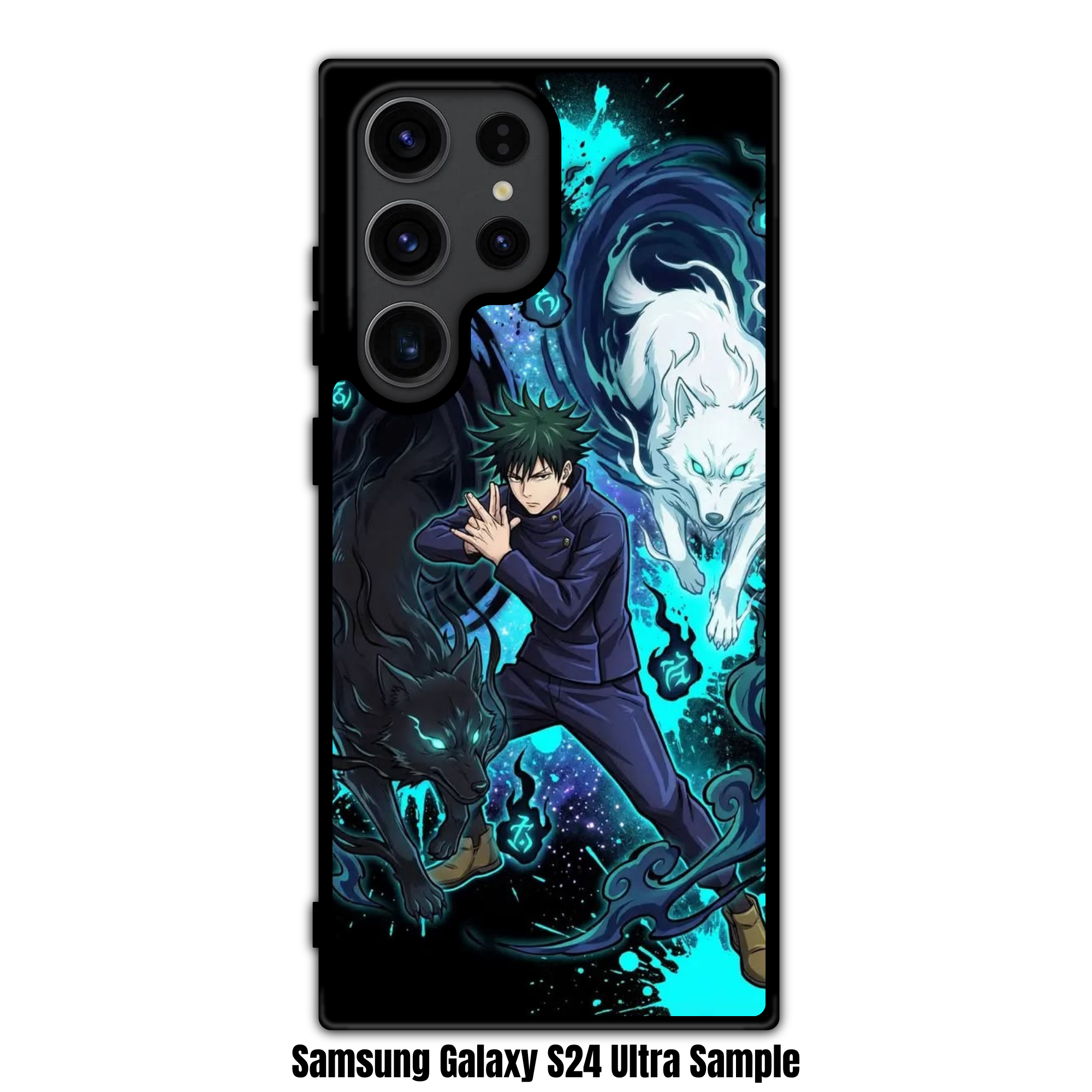 Jujutsu Kaisen Megumi Phone Case For iPhone Samsung Galaxy Pixel - Megumi Fushiguro Divine Dogs Summoning Aesthetic Poster