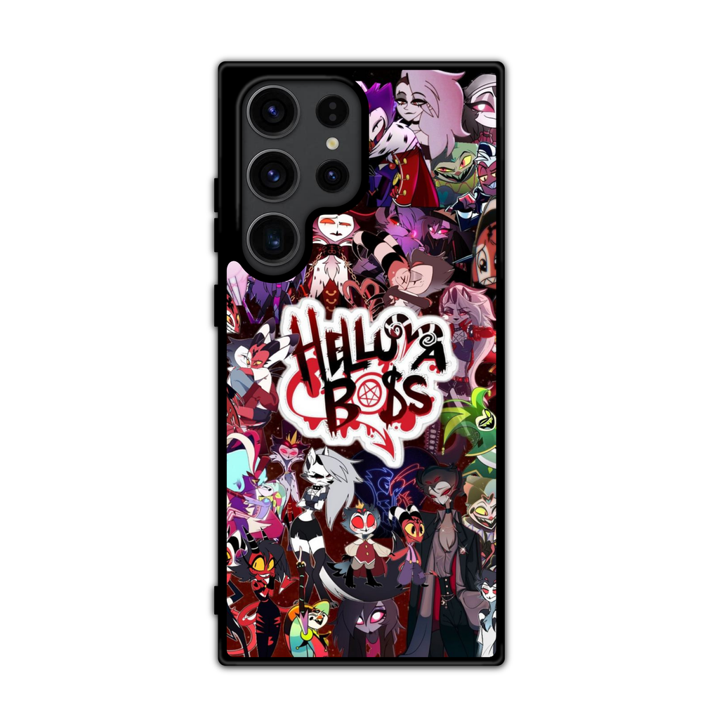 Helluva Boss Phone Case For iPhone Samsung Galaxy Pixel - Logo On Characters Collage