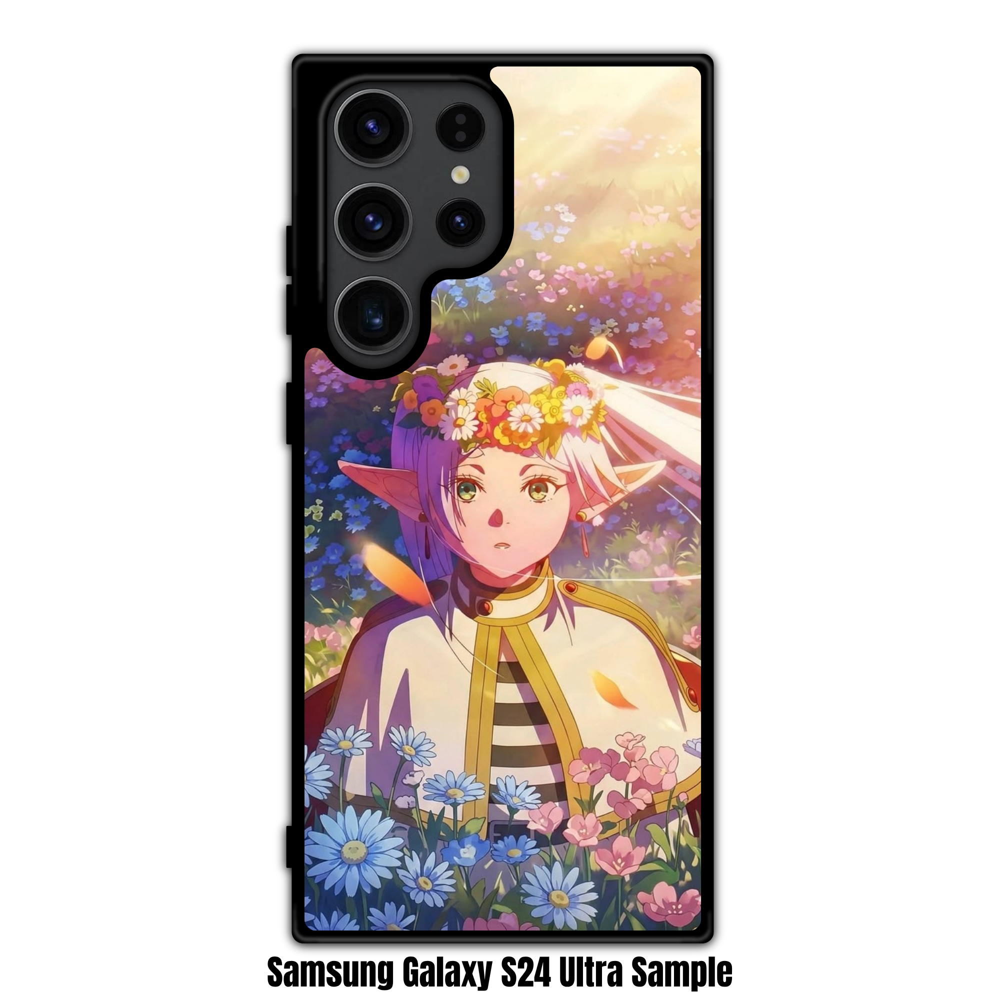 Frieren Beyond Journeys End Frieren Phone Case For iPhone Samsung Galaxy Pixel - Frieren In Field Of Colorful Flowers